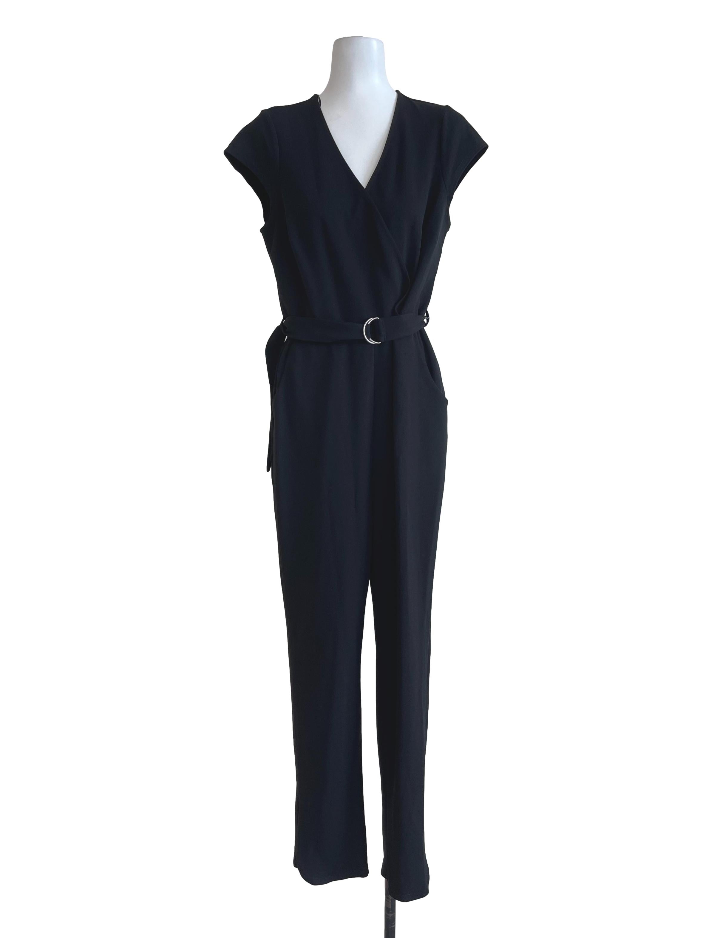 Black Plain Jumpsuit