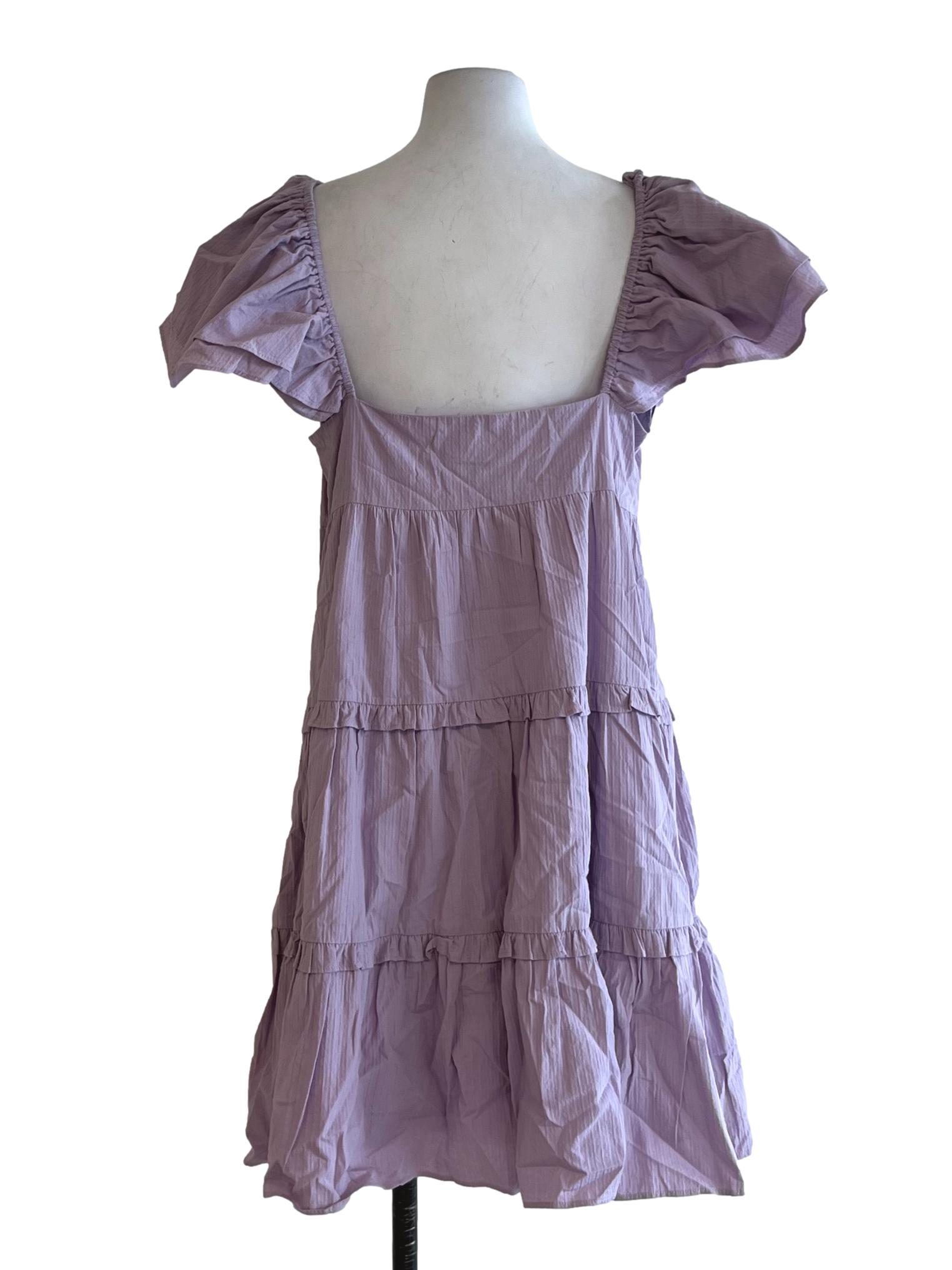 Lilac Purple Sweetheart Neckline Empire Dress LB