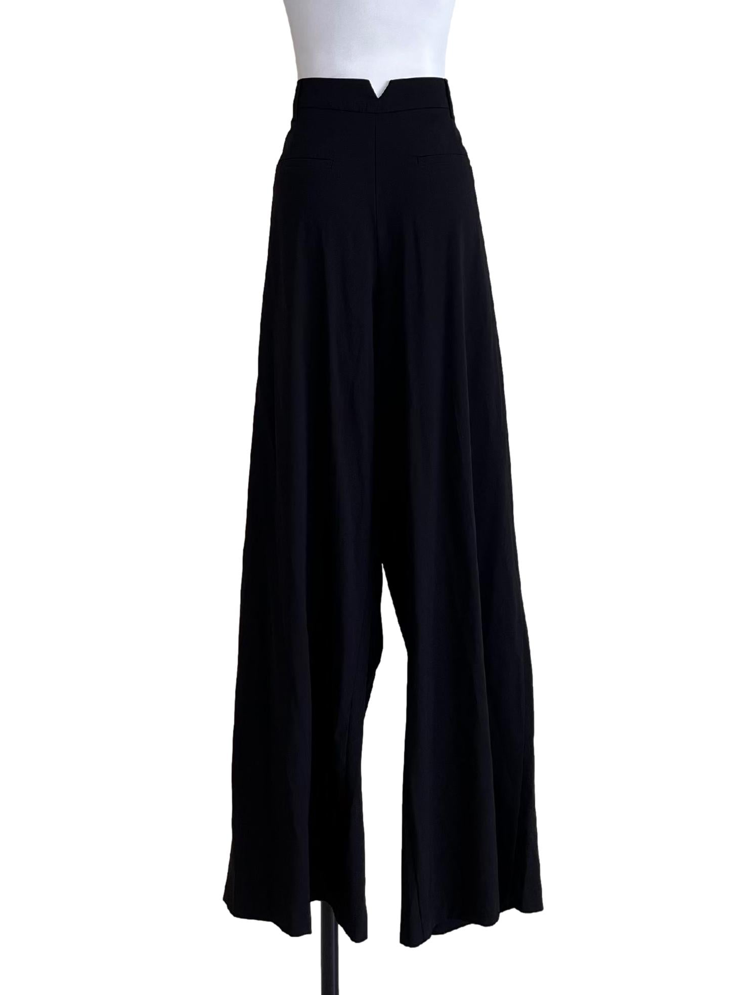Onyx Black Wide Leg Culottes