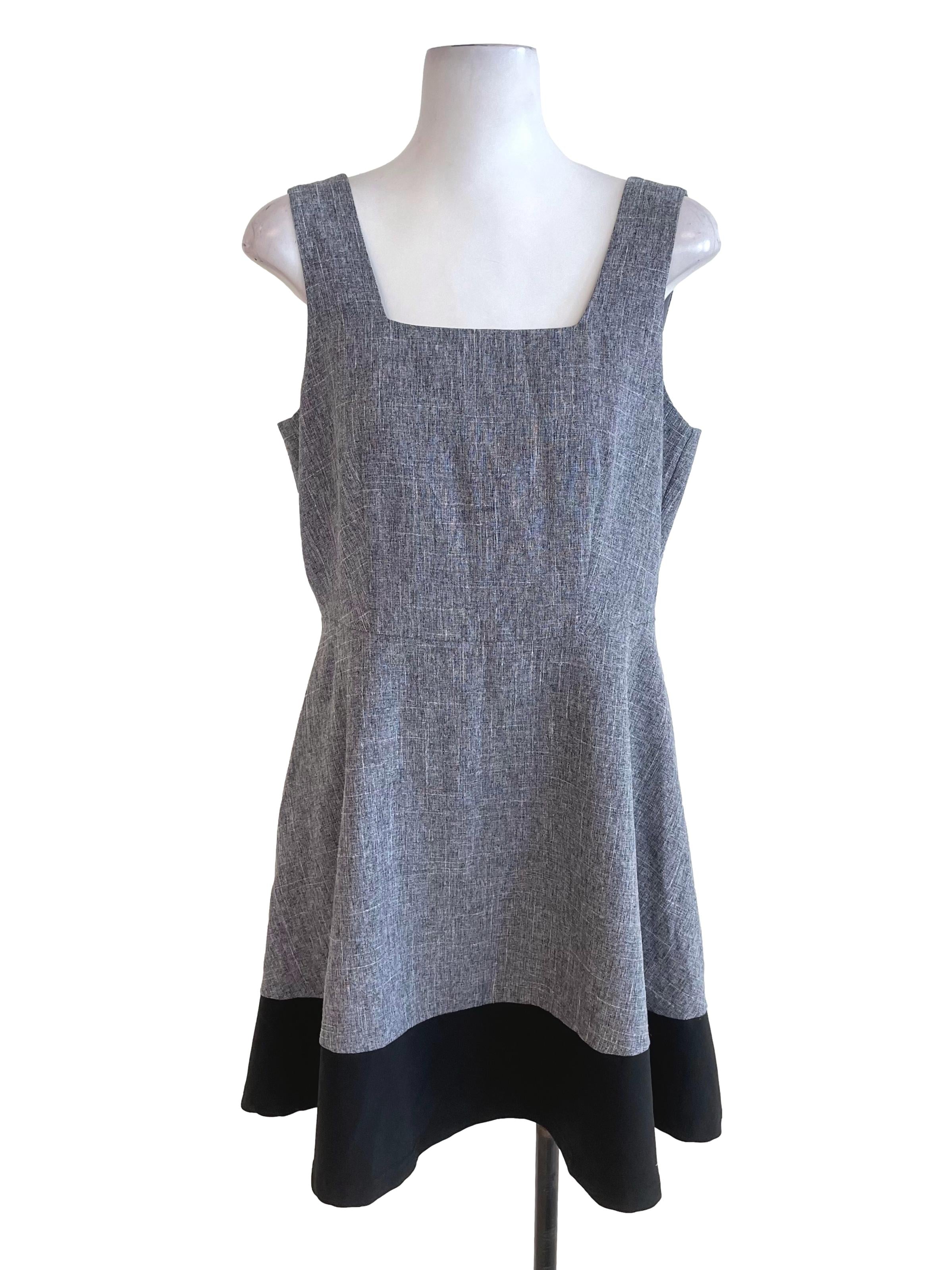 Grey Apron Dress