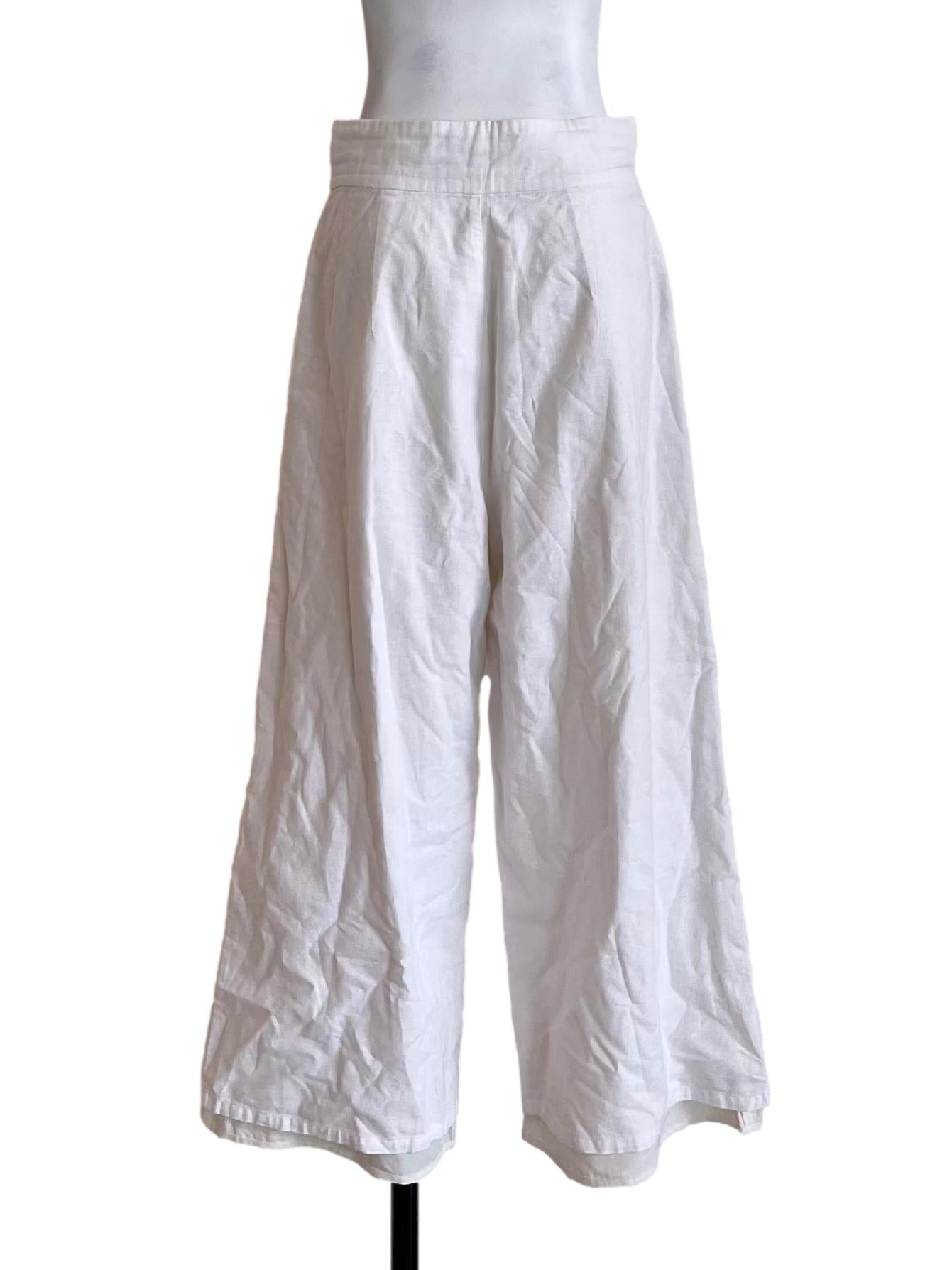 Pearl White High Waist Pants