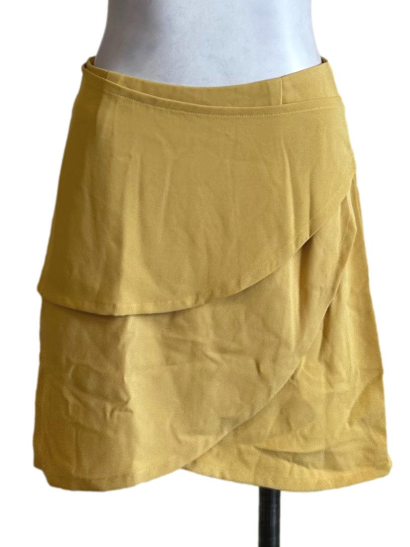 Yellow Plain Skorts