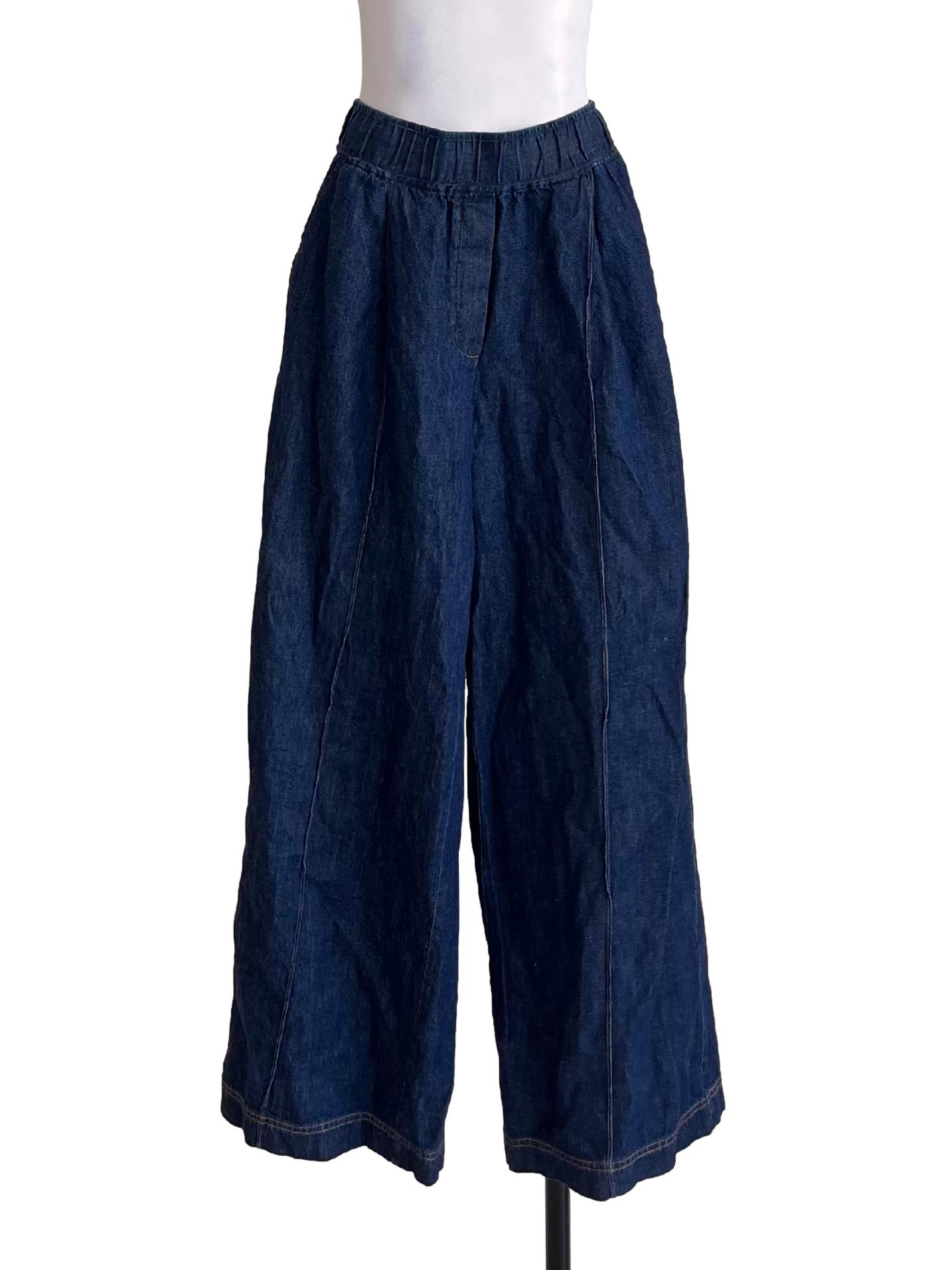 Berry Blue Wide Leg Jeans