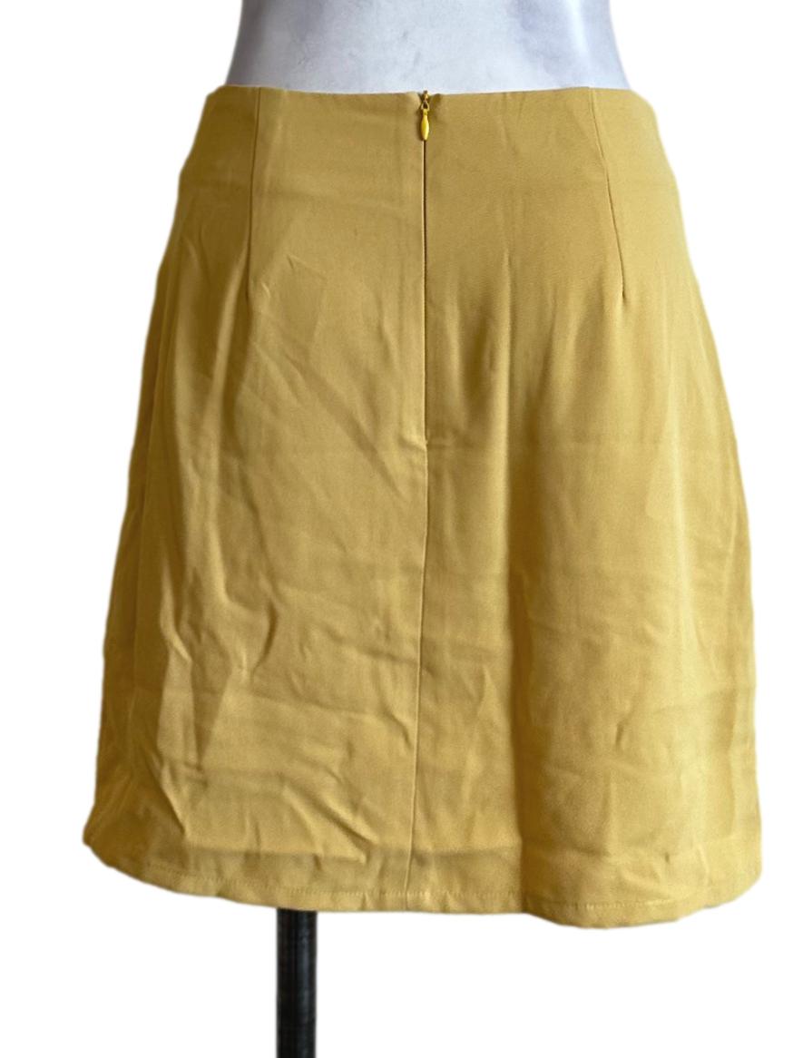 Yellow Plain Skorts