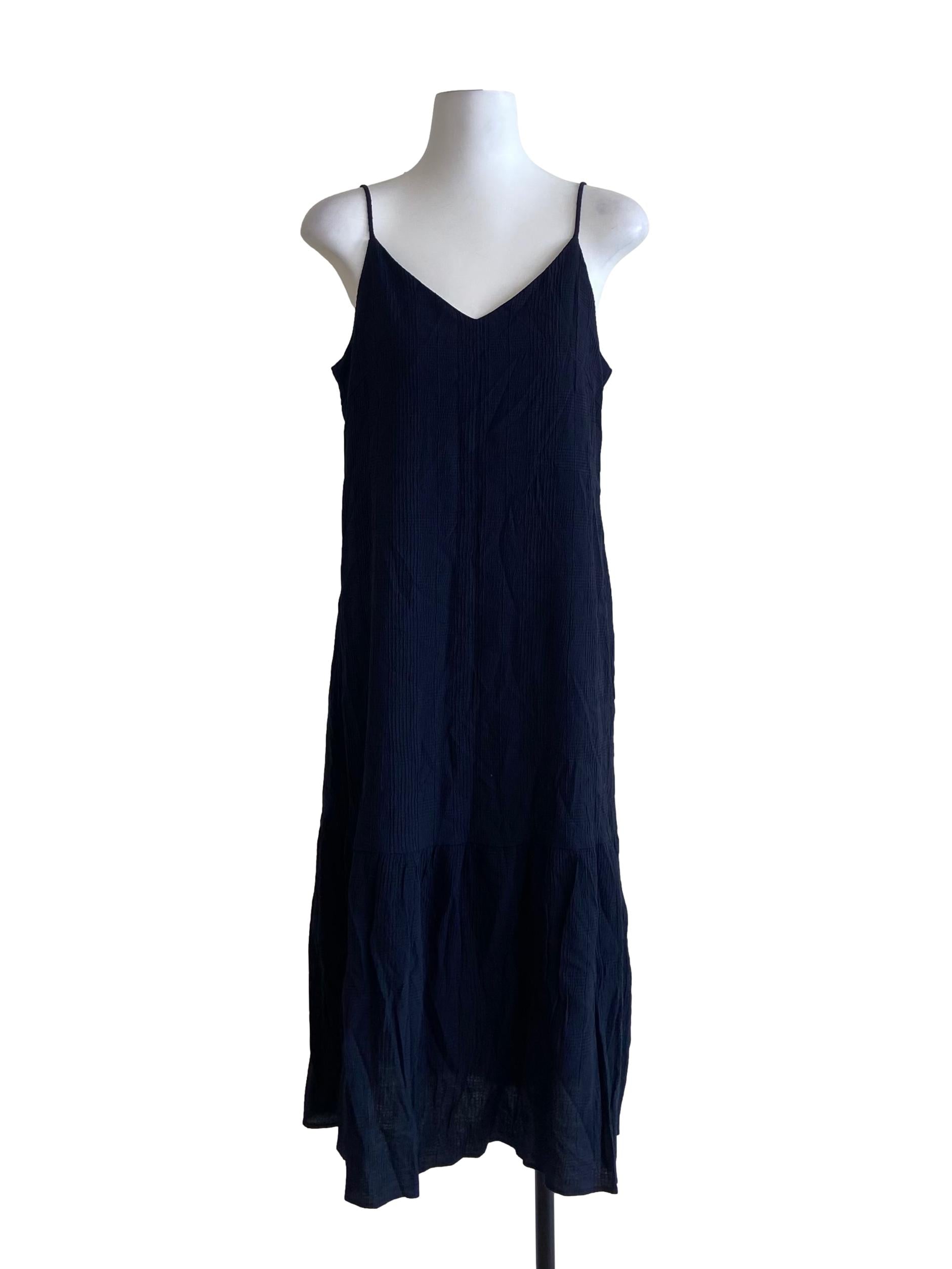 Midnight Blue Drop Waist Dress