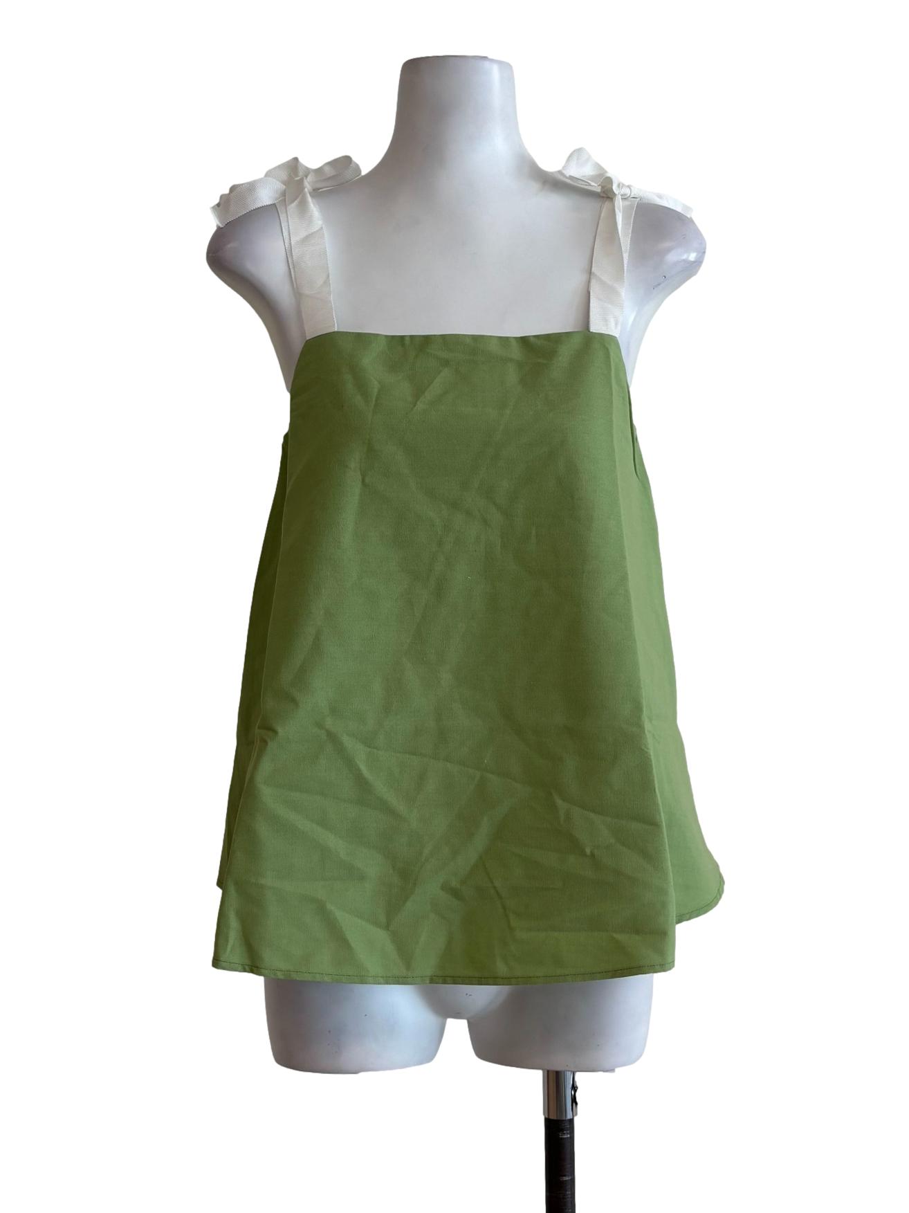 Lime Green Cotton Camisole Top OSN
