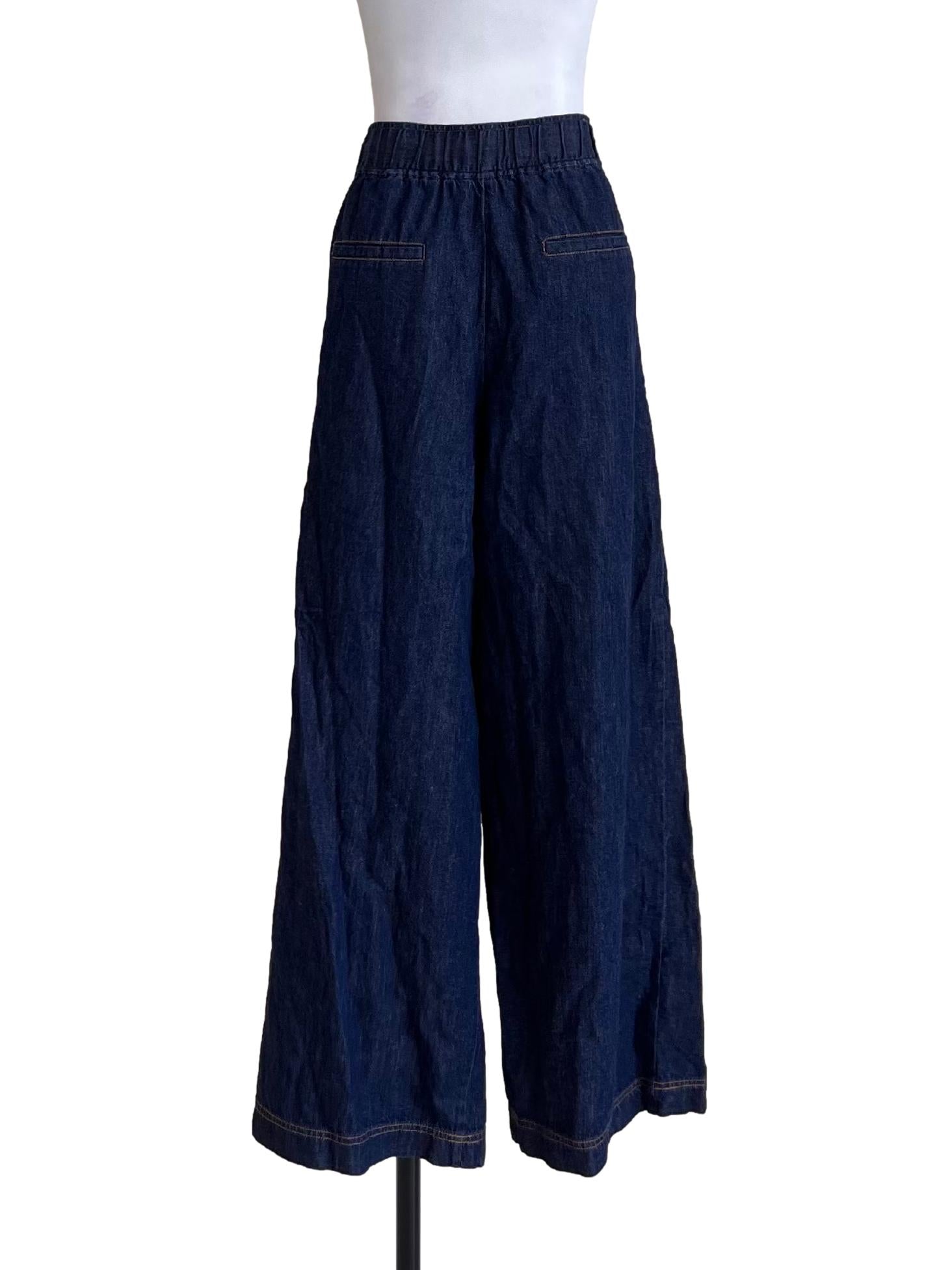 Berry Blue Wide Leg Jeans