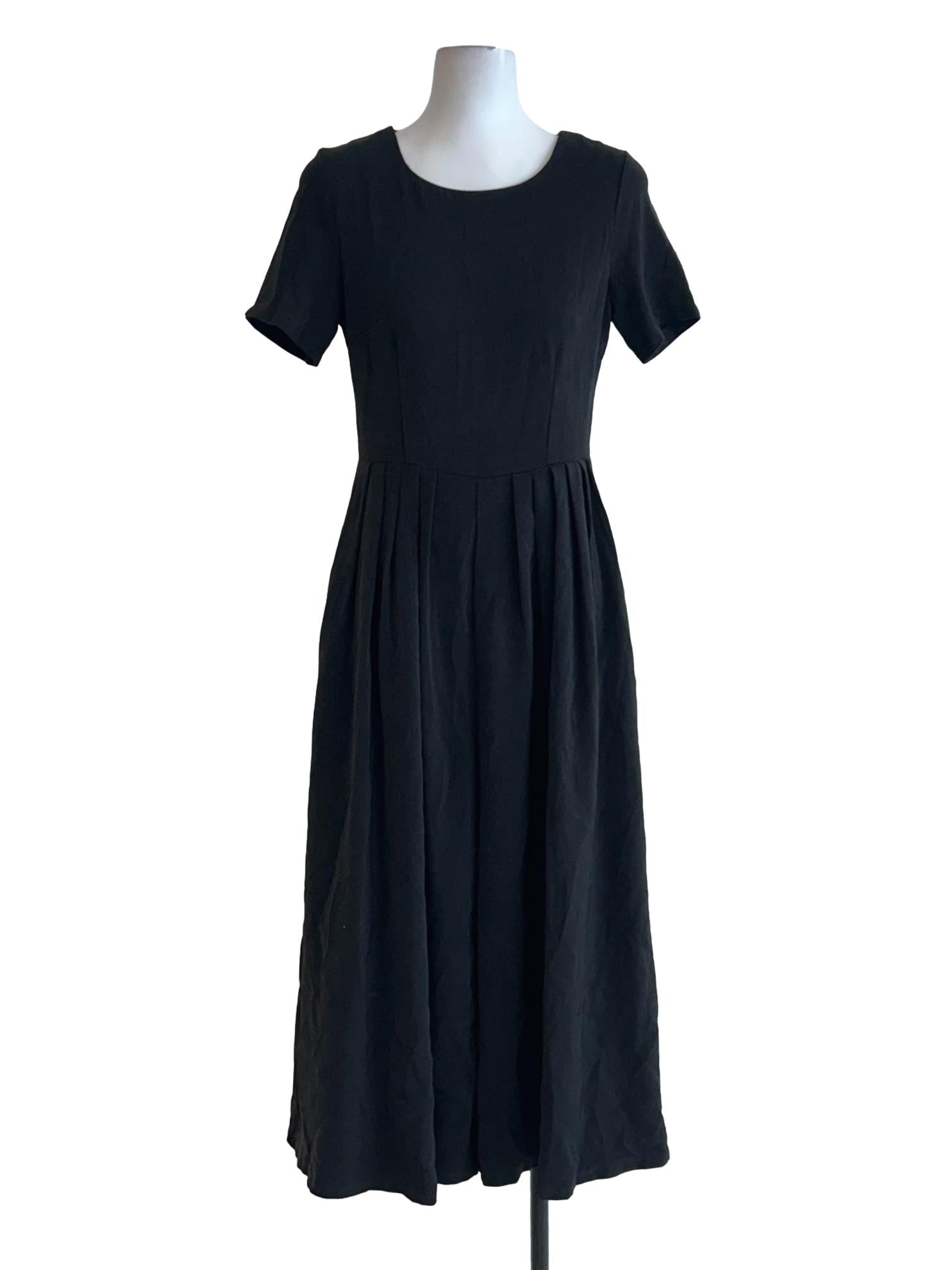Onyx Black Cullote Leg Jumpsuit