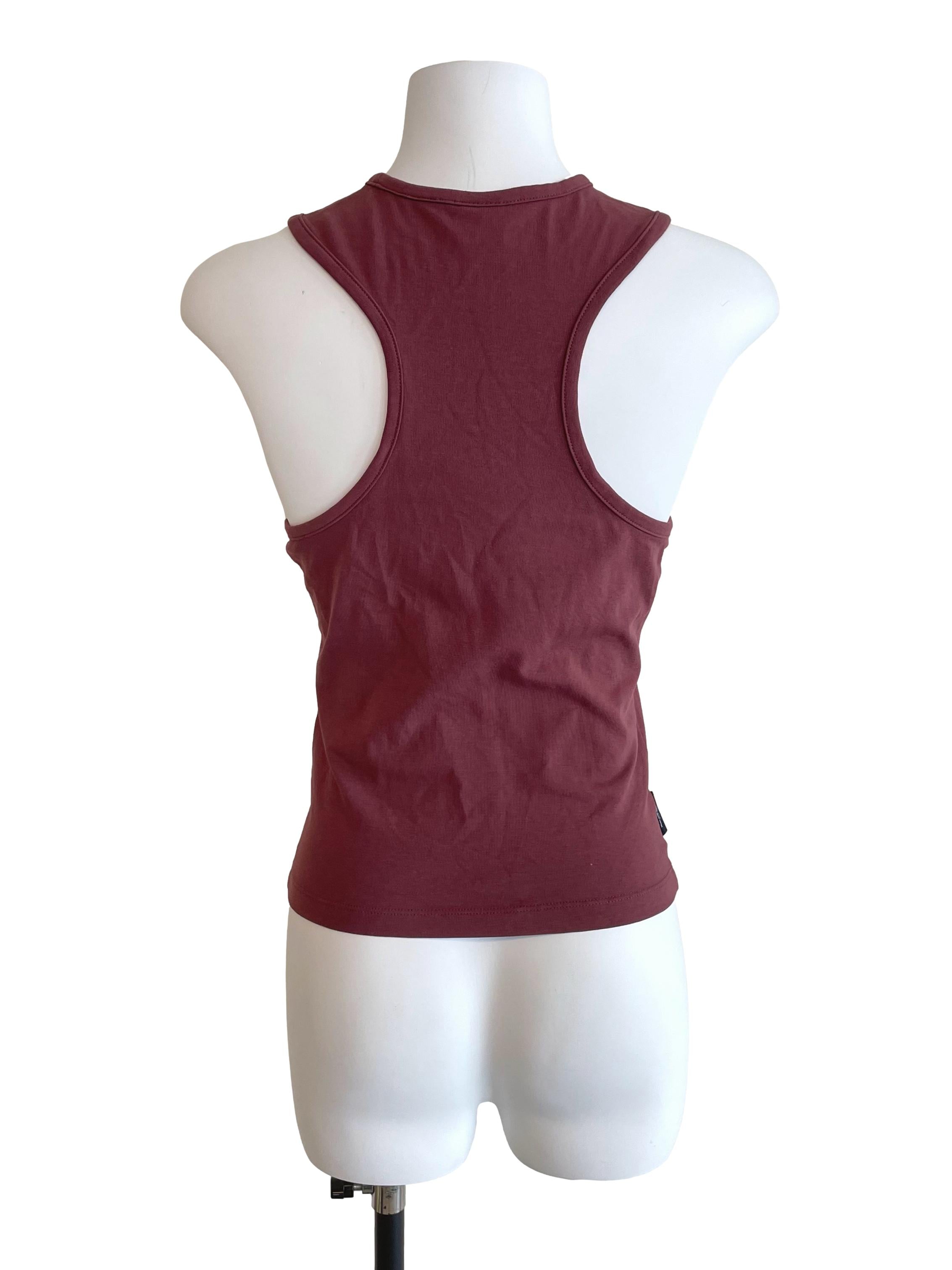Grape Text Tank Top