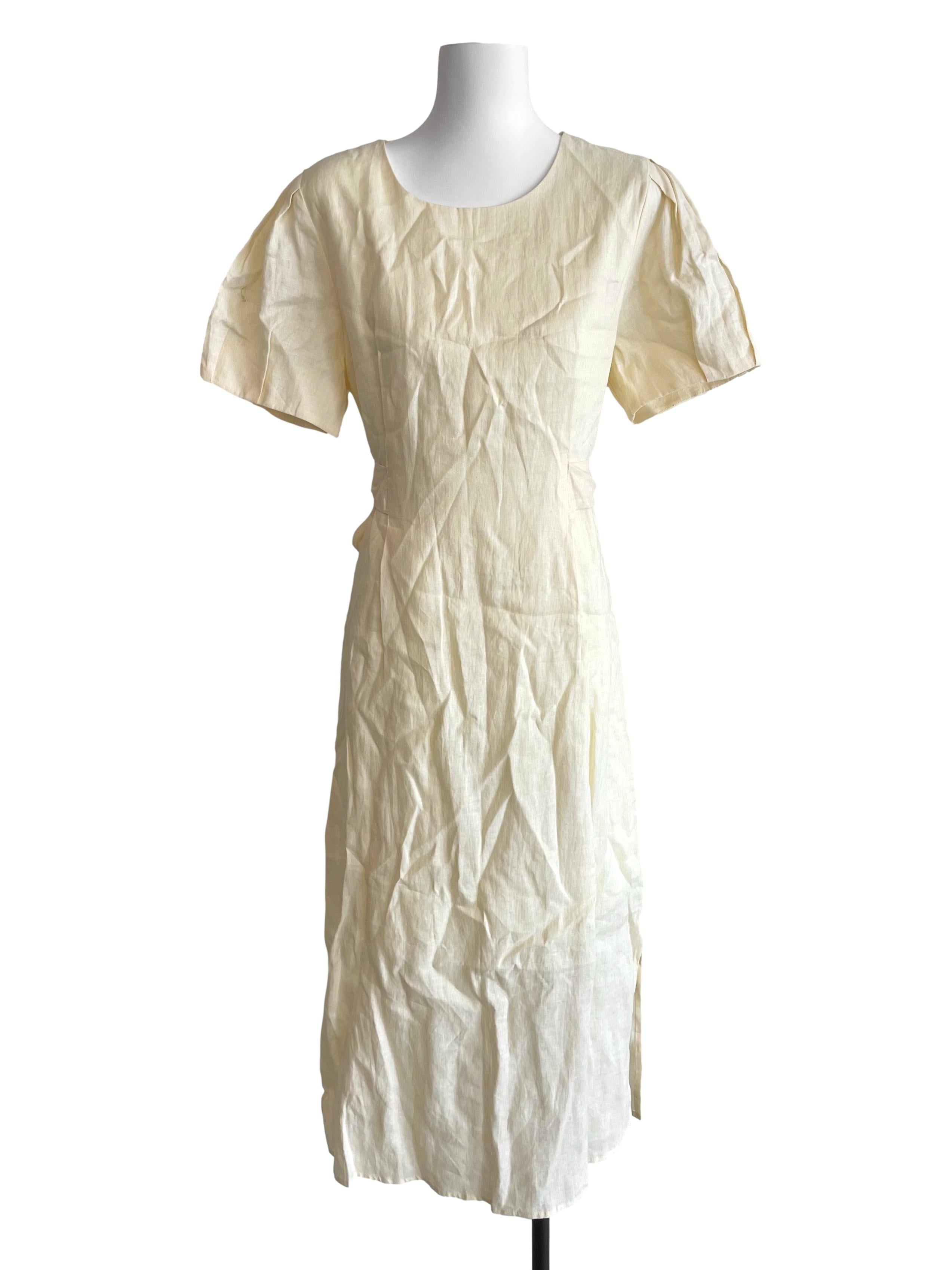 Blonde Short Sleeves Dress