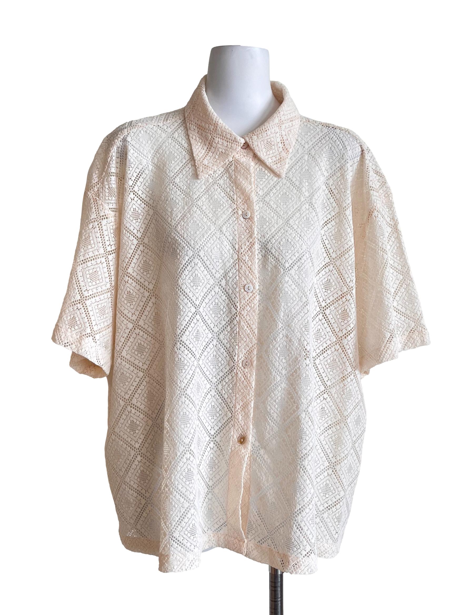 Blonde Yellow Lace Shirt
