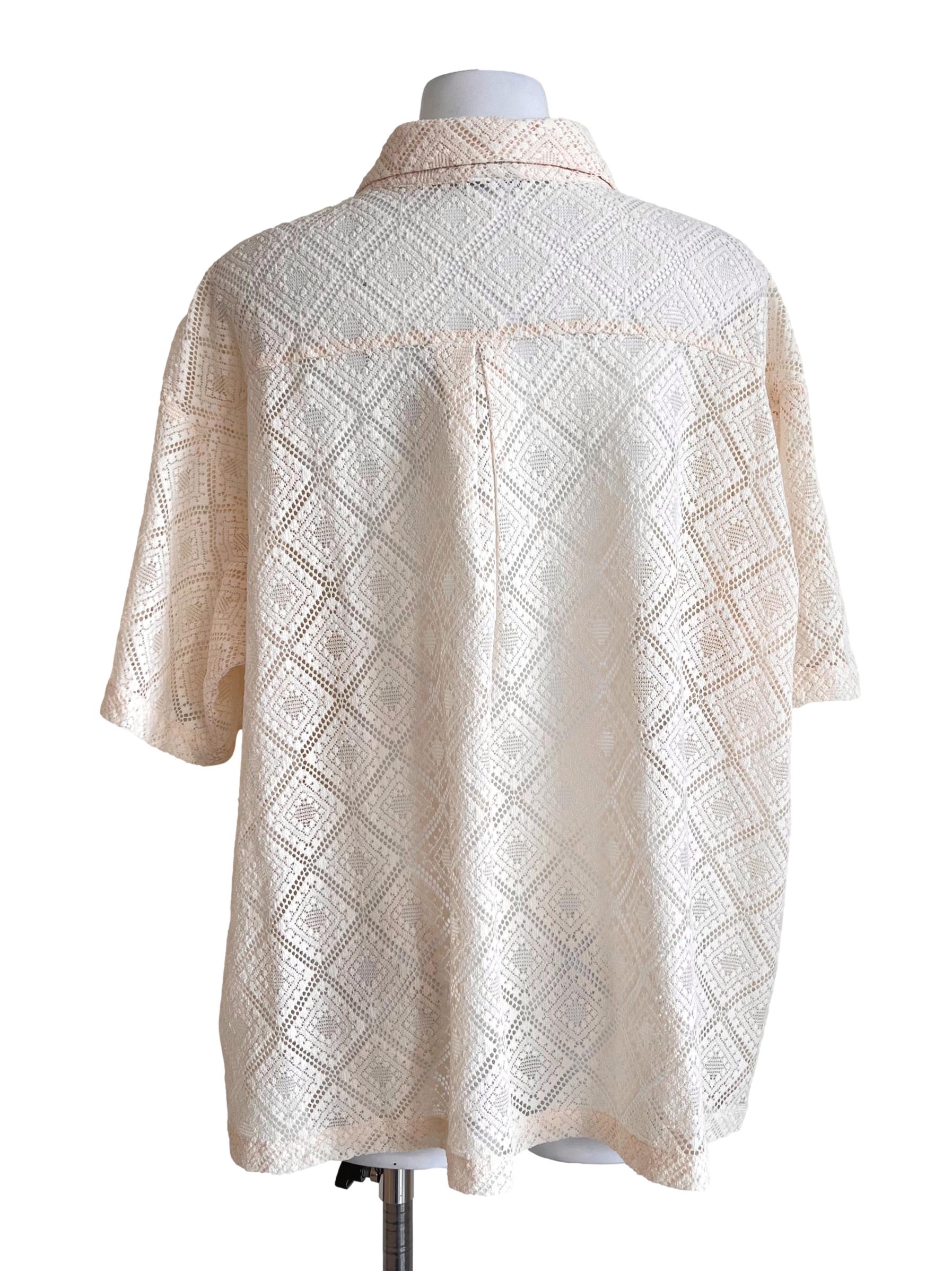 Blonde Yellow Lace Shirt