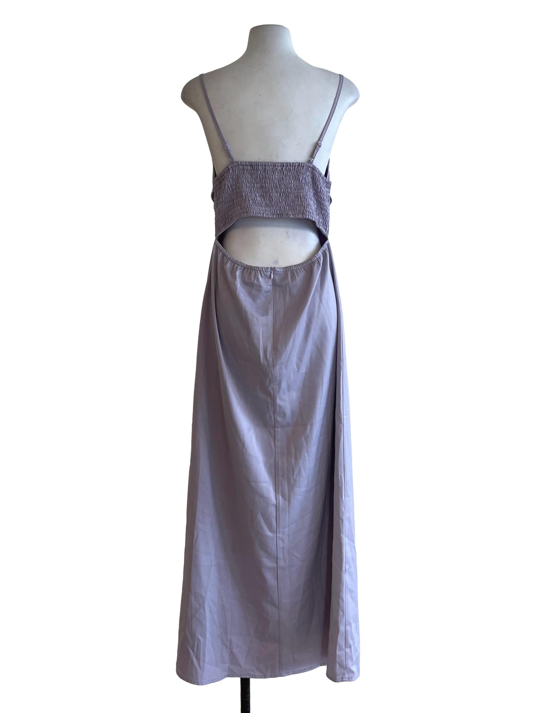 Lilac Purple Spaghetti Strap Sheath Dress