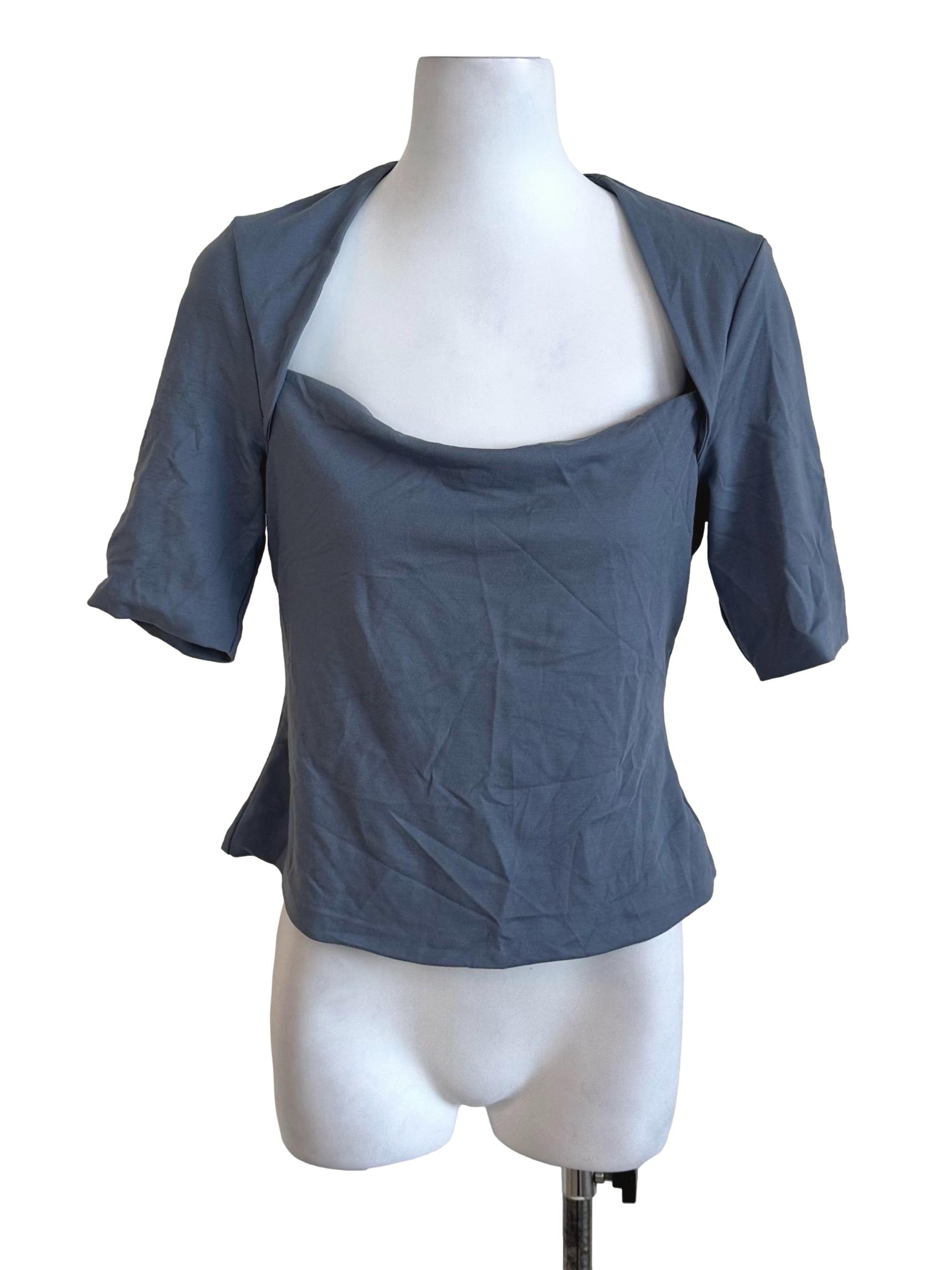 Dusty Blue Plain Top LB