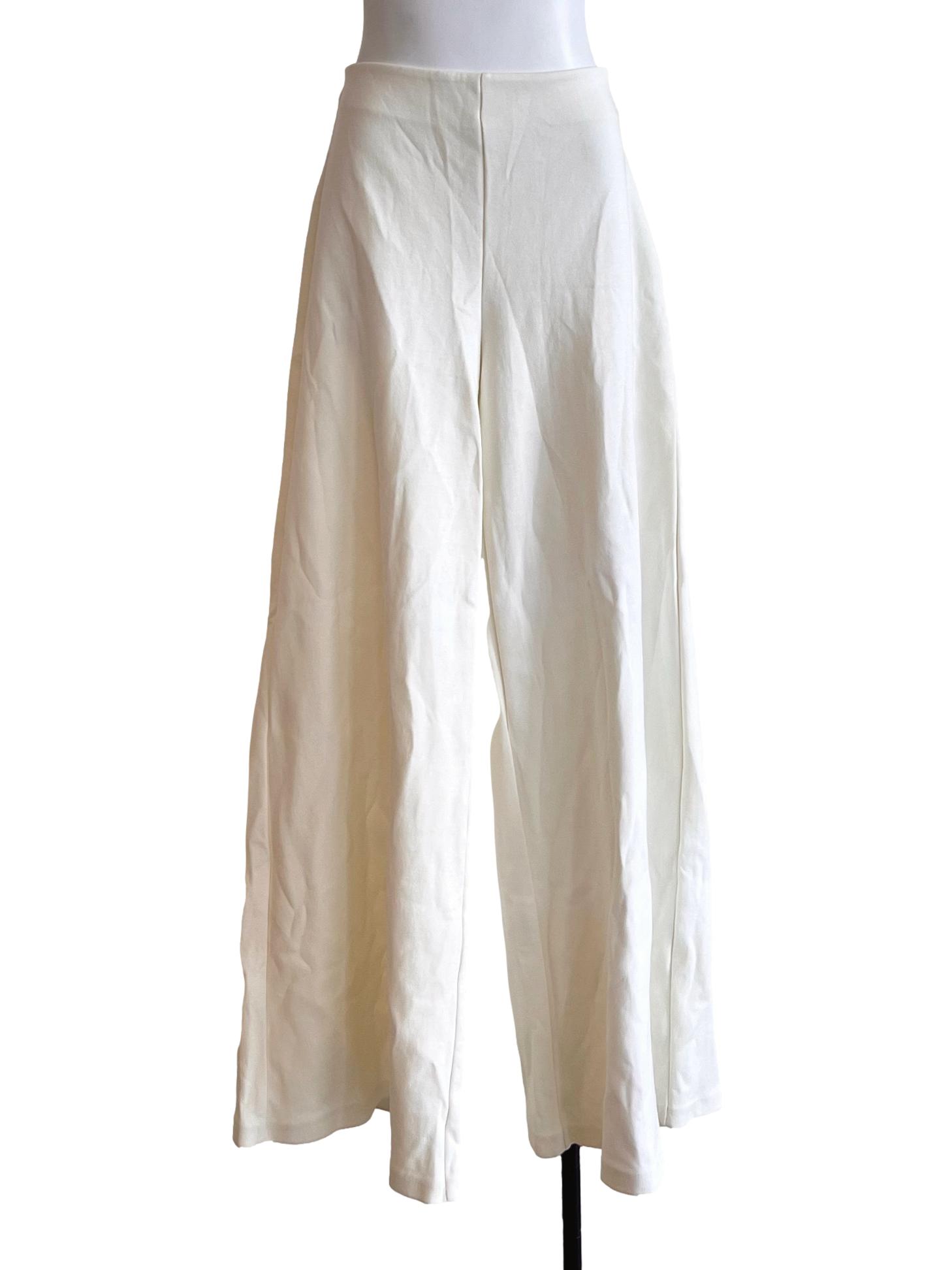 Cream White High Waist Culottes