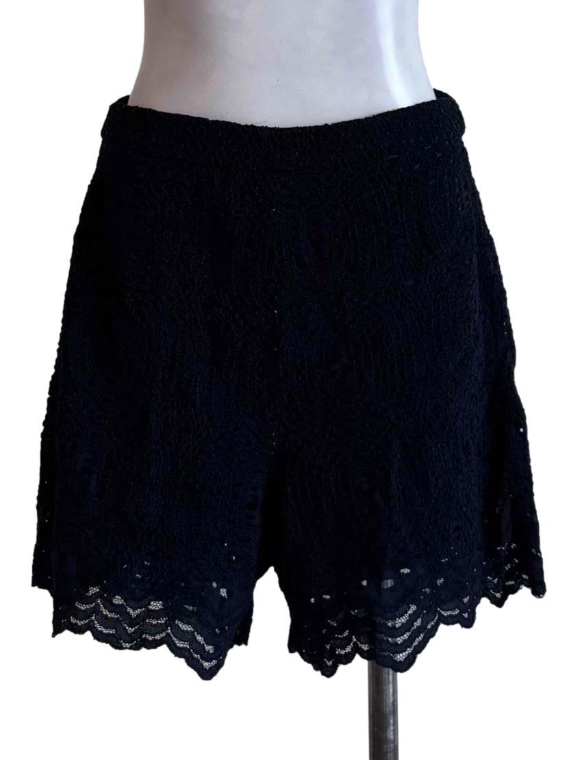Navy Blue Lace Short Pants