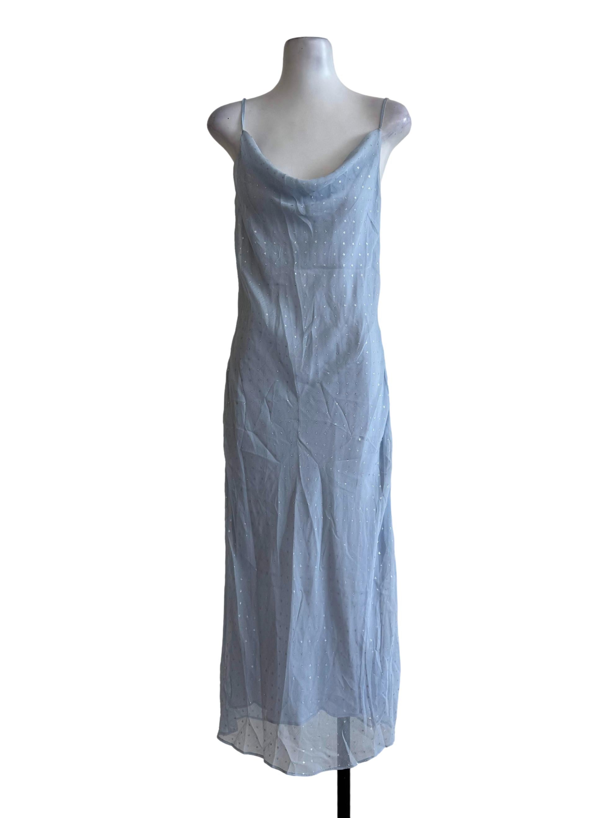Baby Blue Starry Slip Dress
