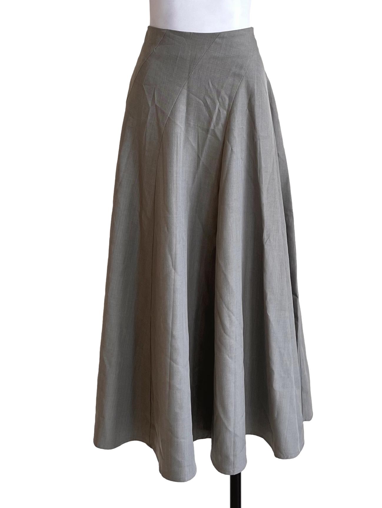 Fossil Grey A-Line Skirt LB