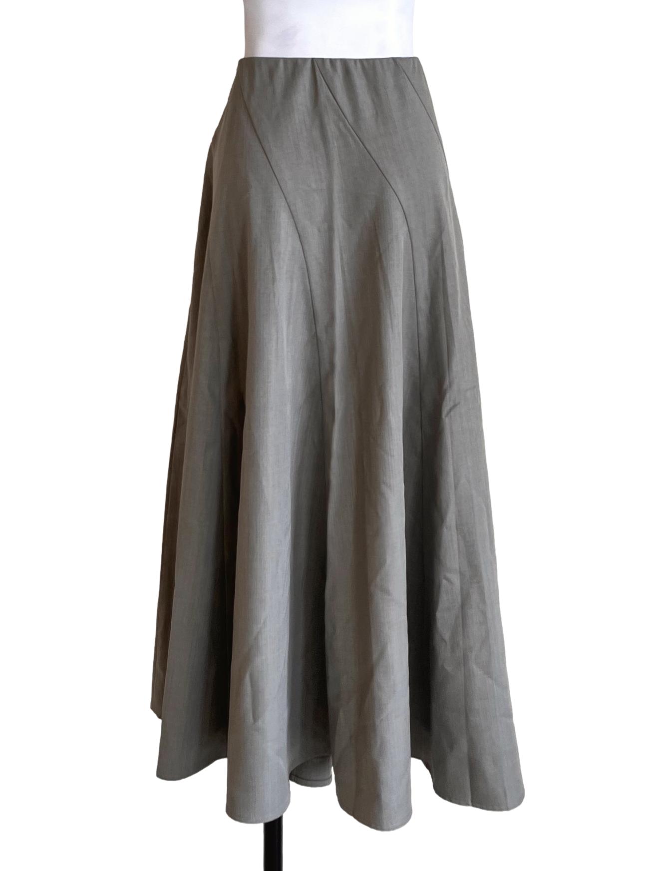 Fossil Grey A-Line Skirt LB