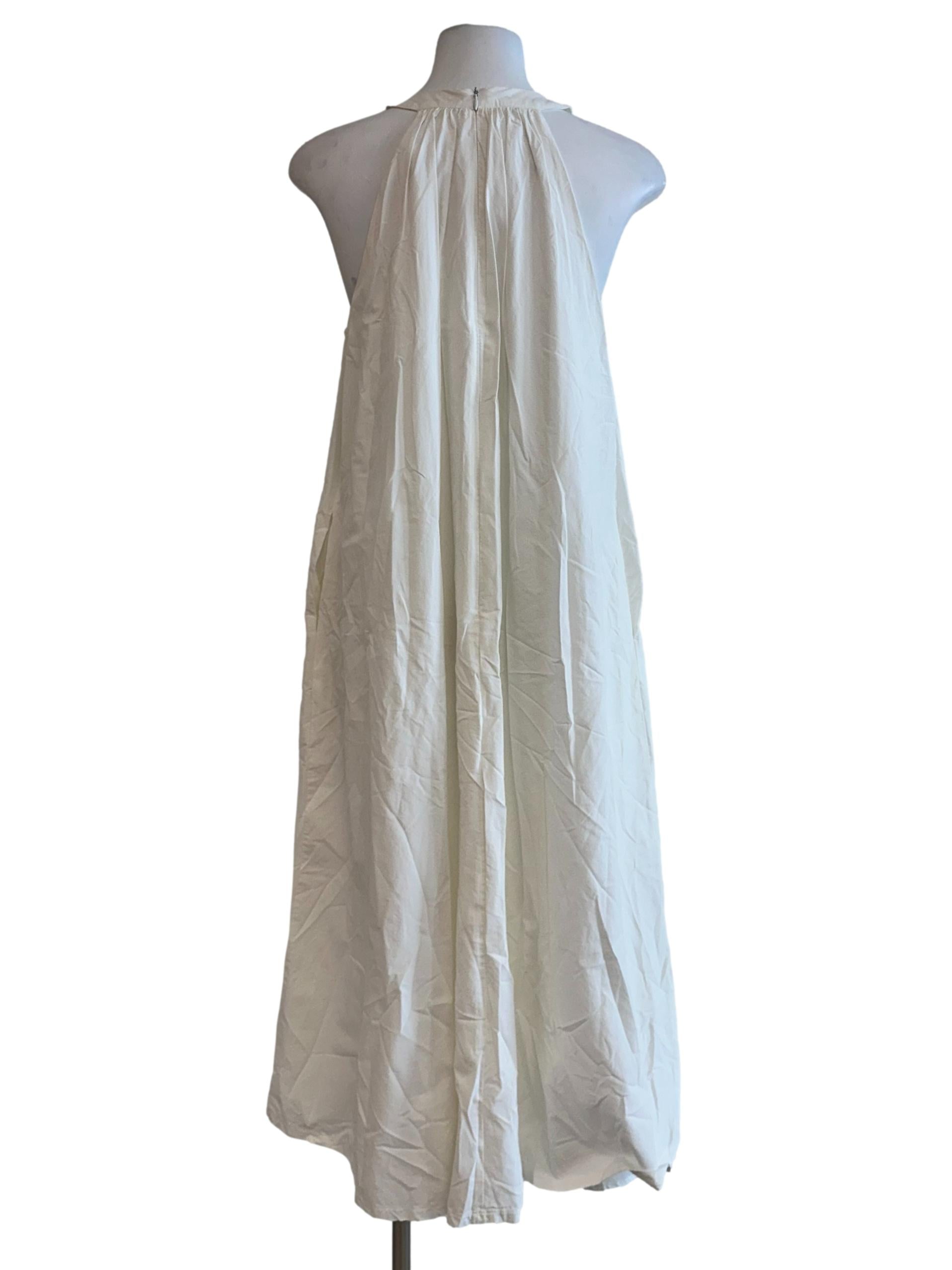 Off White Halter Dress