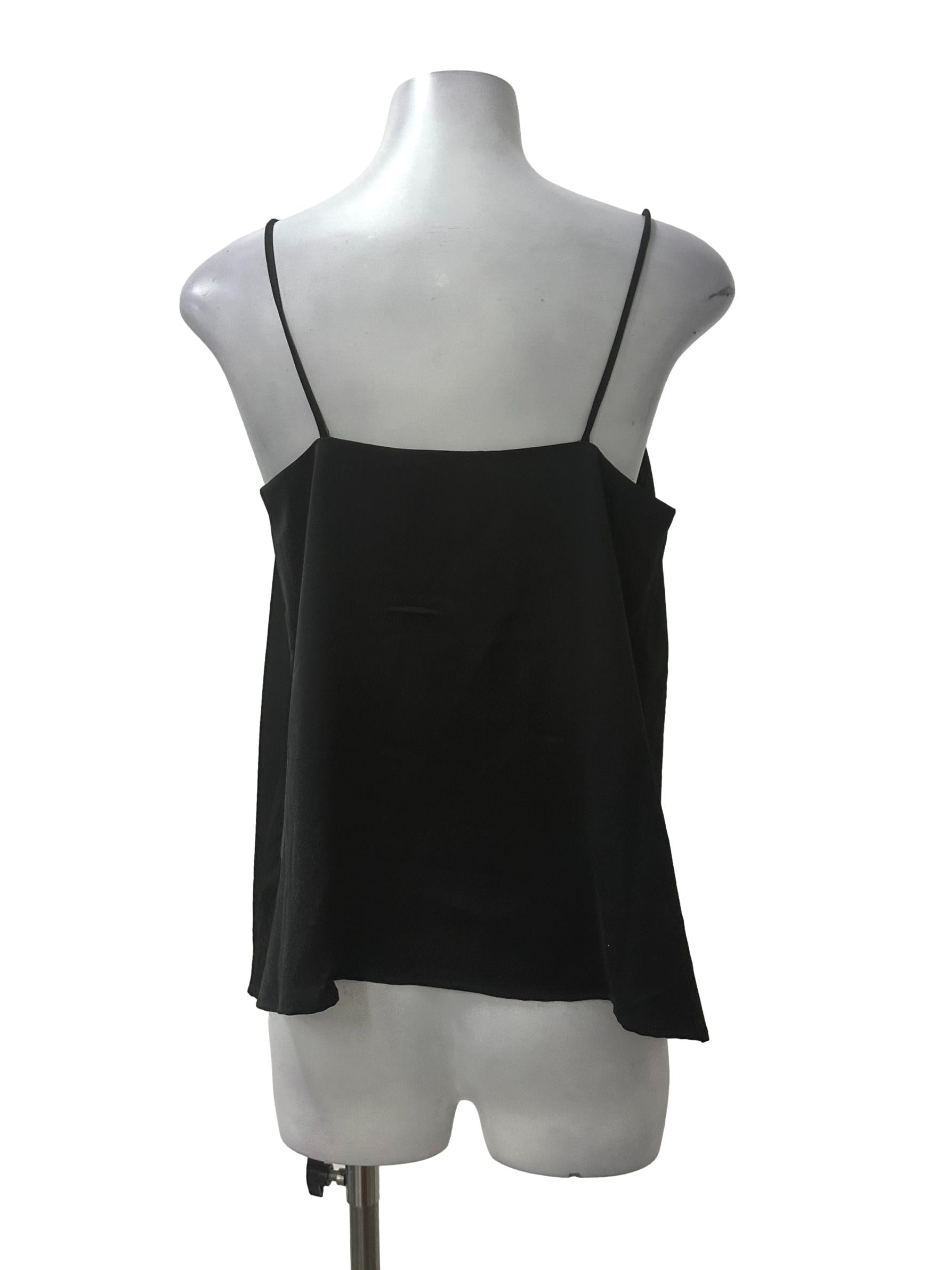 Black Cowl Neck Top