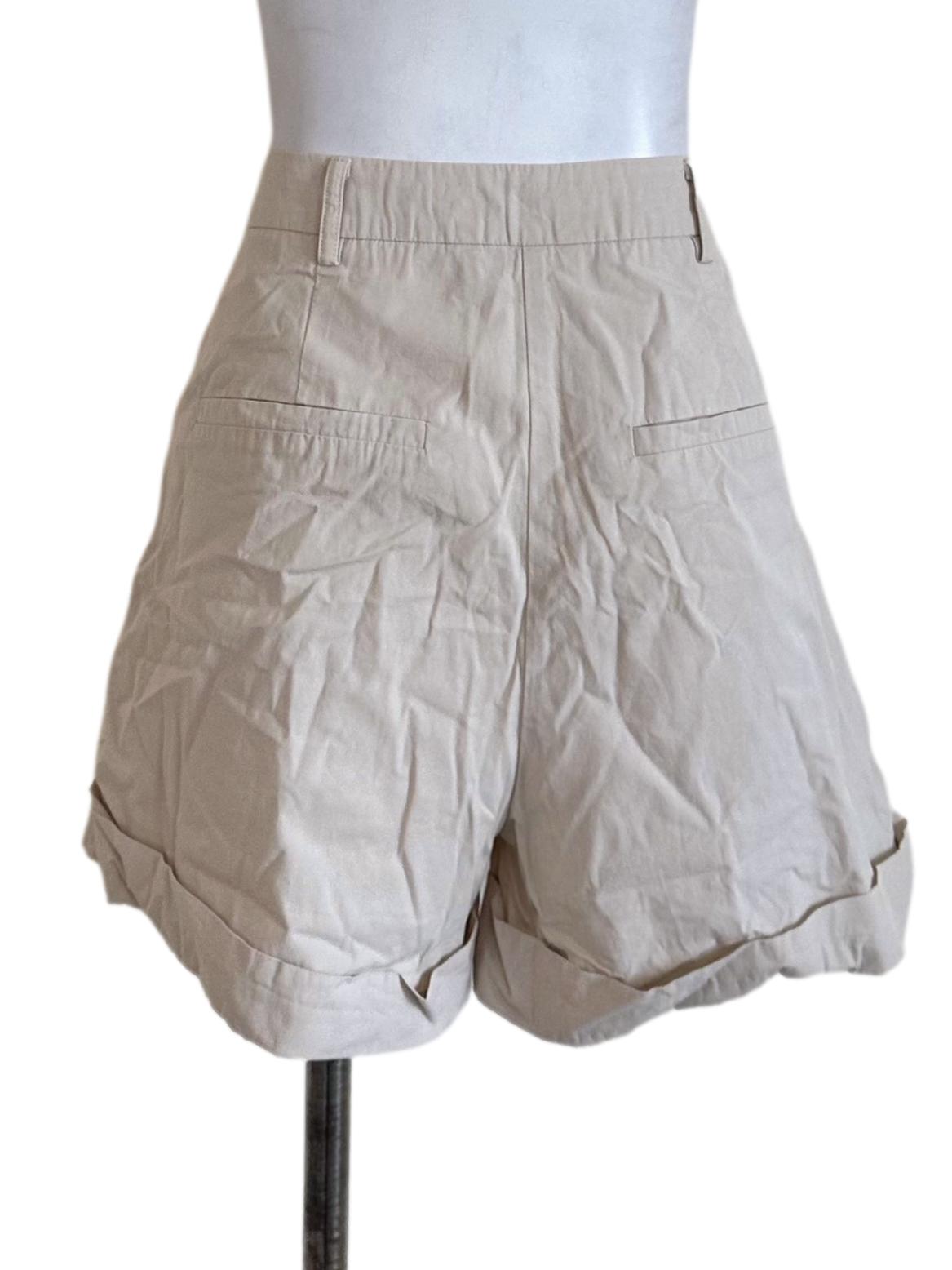 Sand Beige Plain Shorts