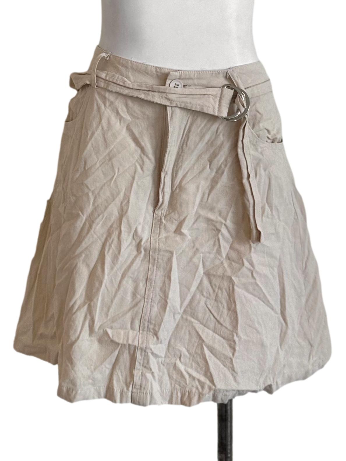 Sand Beige Plain Skorts