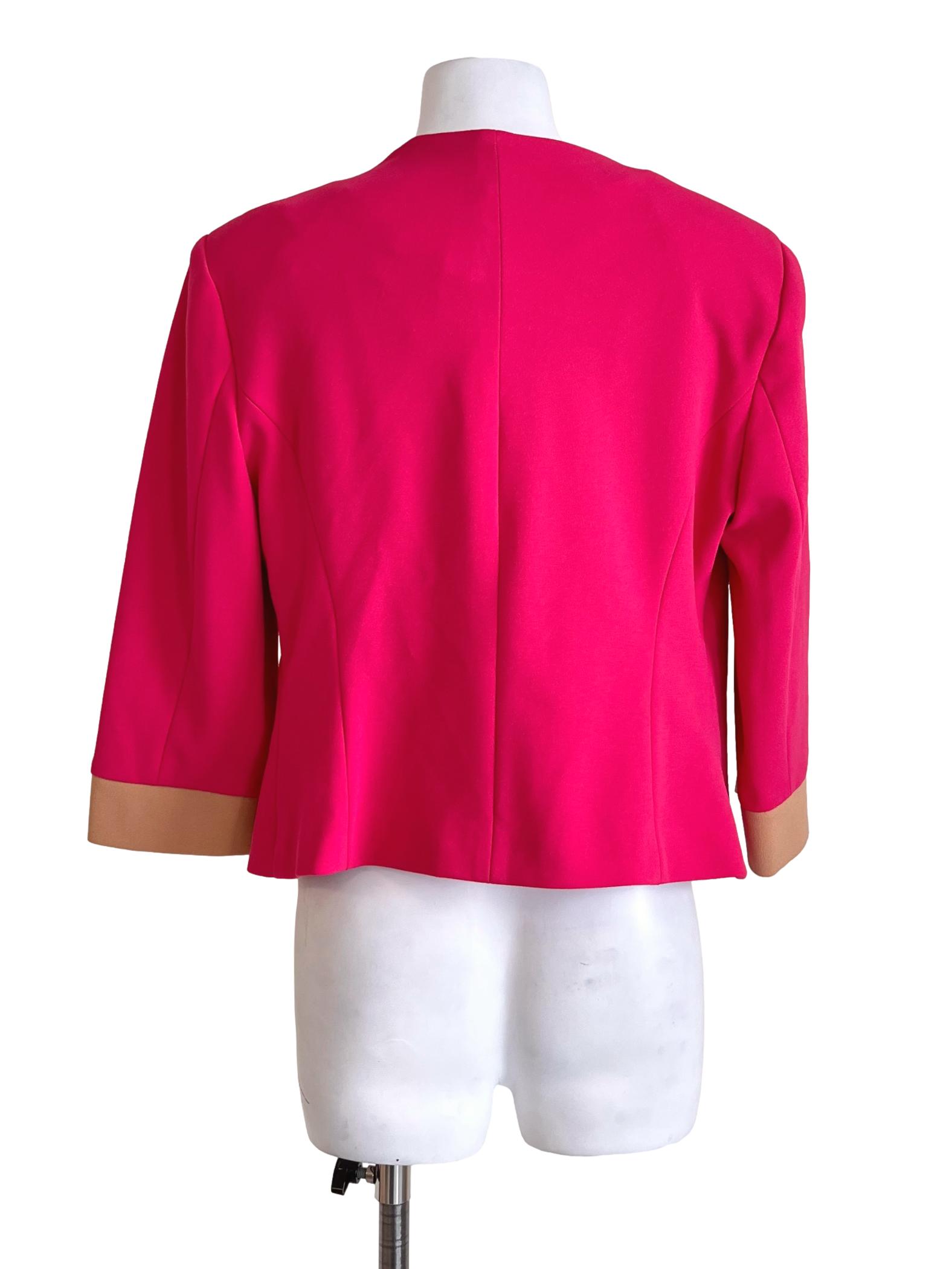 Fuschia Pink Crop Jacket