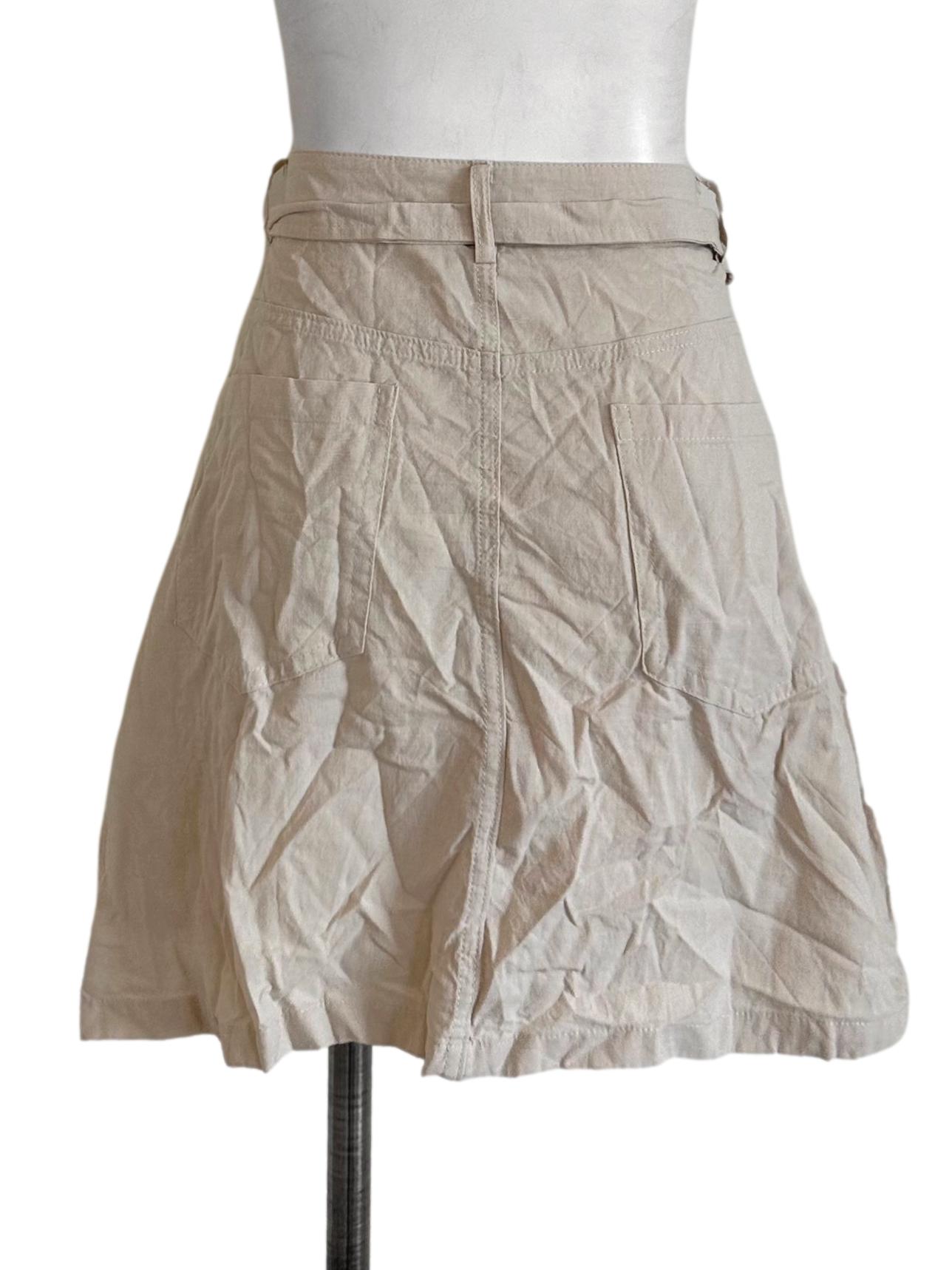 Sand Beige Plain Skorts