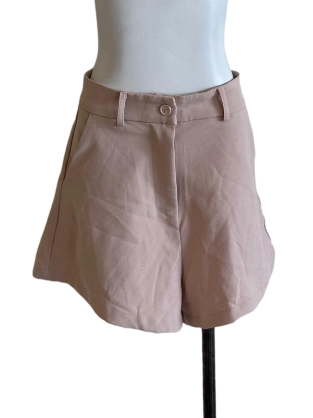 Pale Pink Casual Shorts