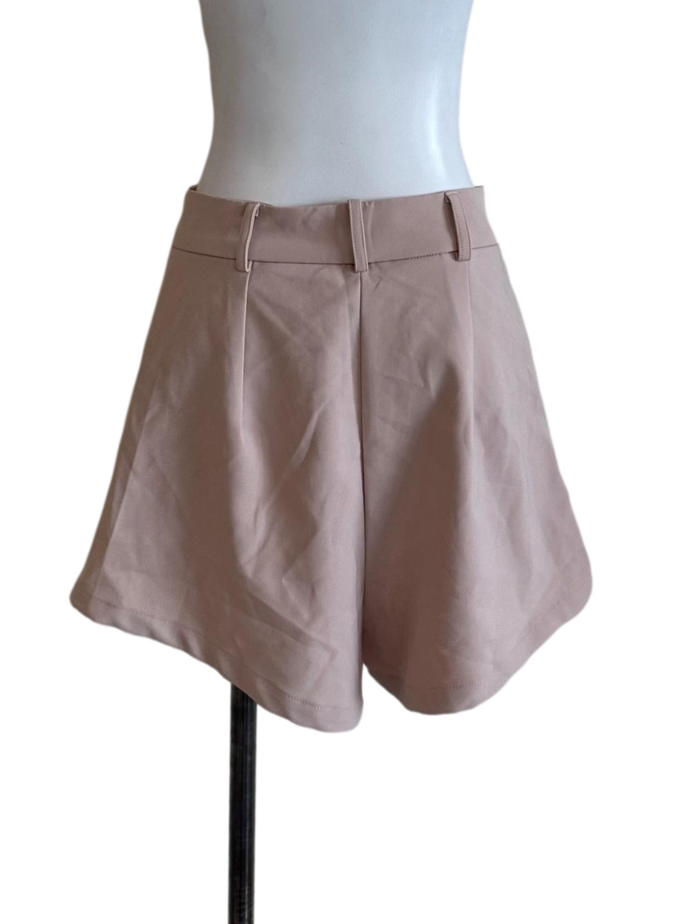 Pale Pink Casual Shorts