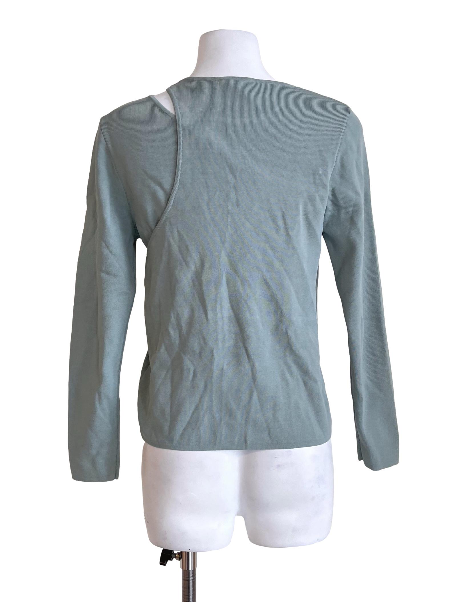 Sage Green Layered Long Sleeve Top LB