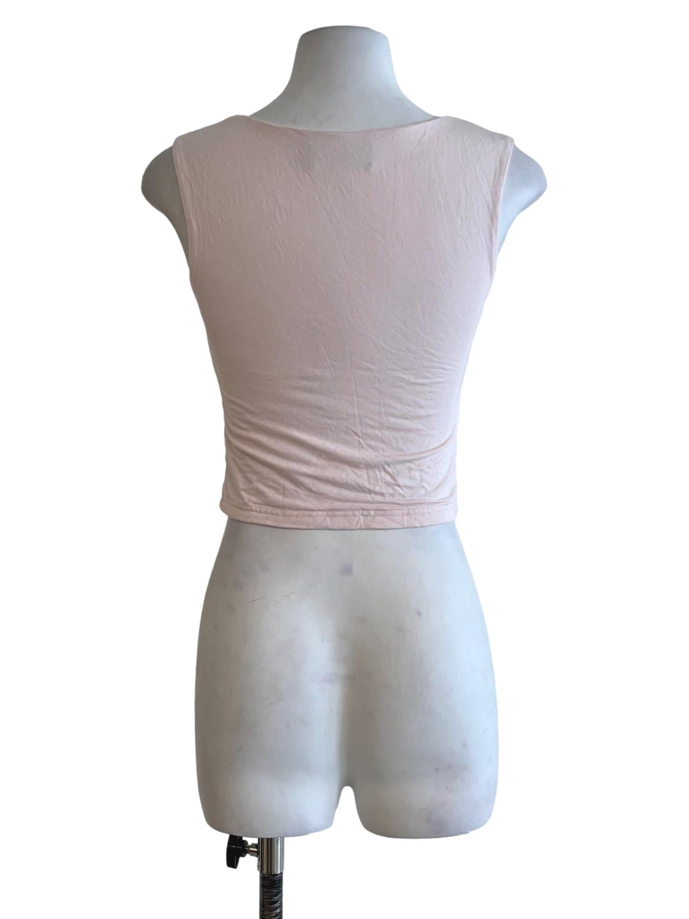 Blush Pink Square Neckline Tank Top