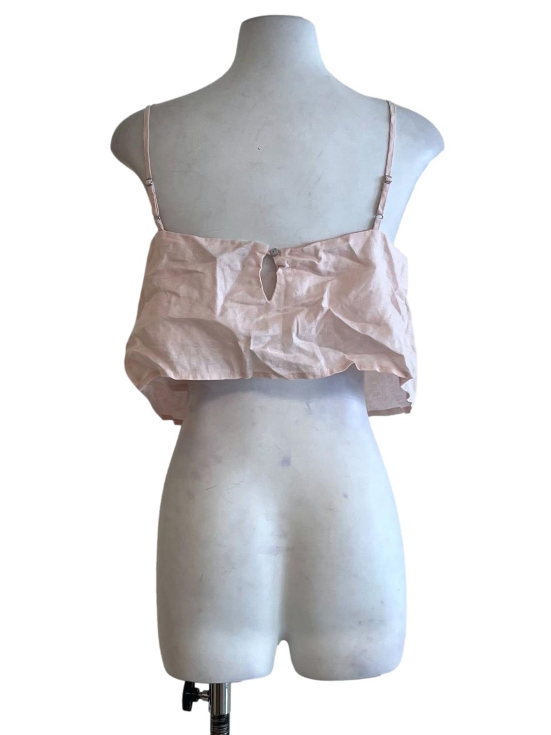 Blush Pink Spaghetti Strap Sleeveless Top