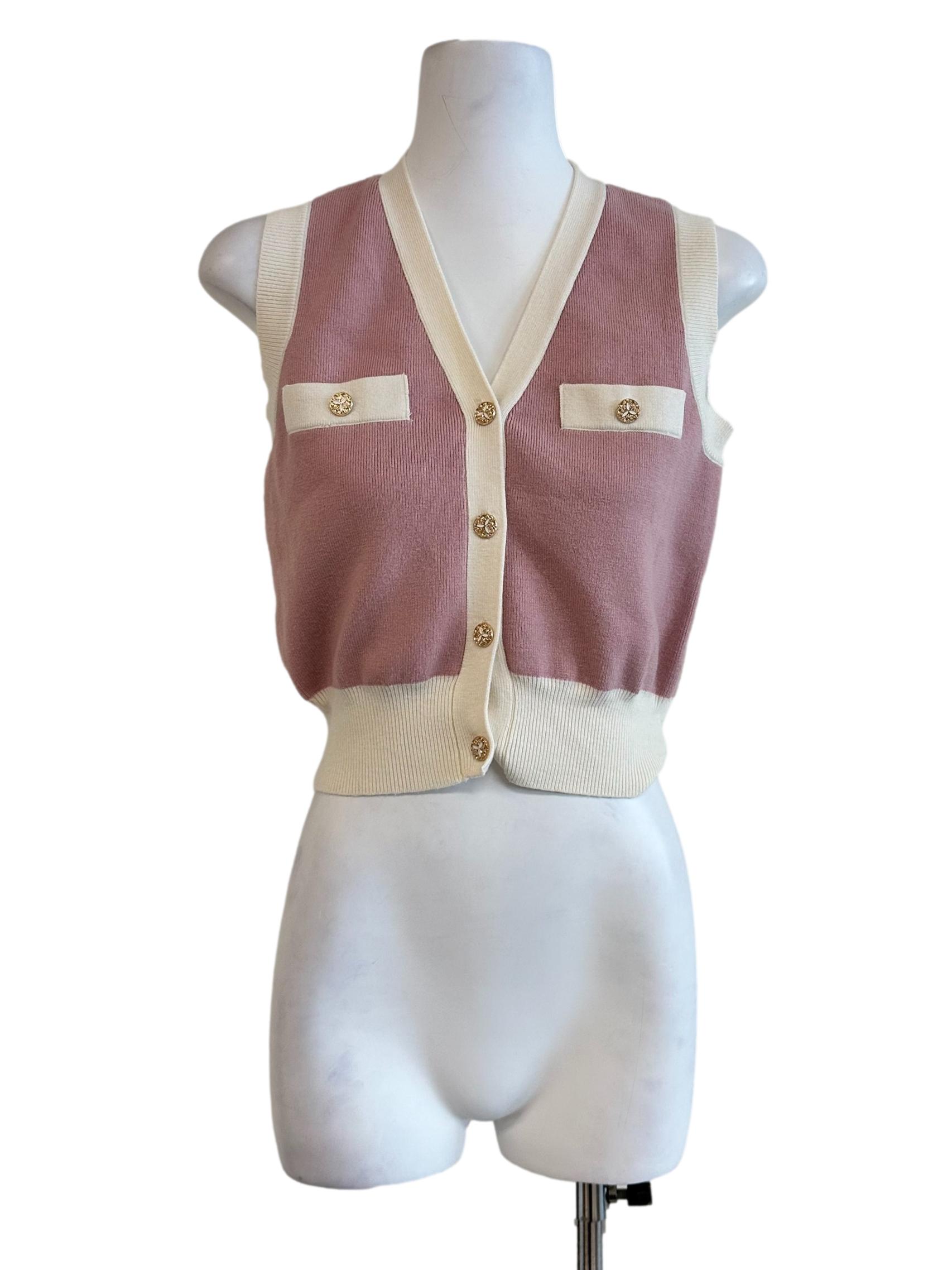 Blush Pink V Neckline Top