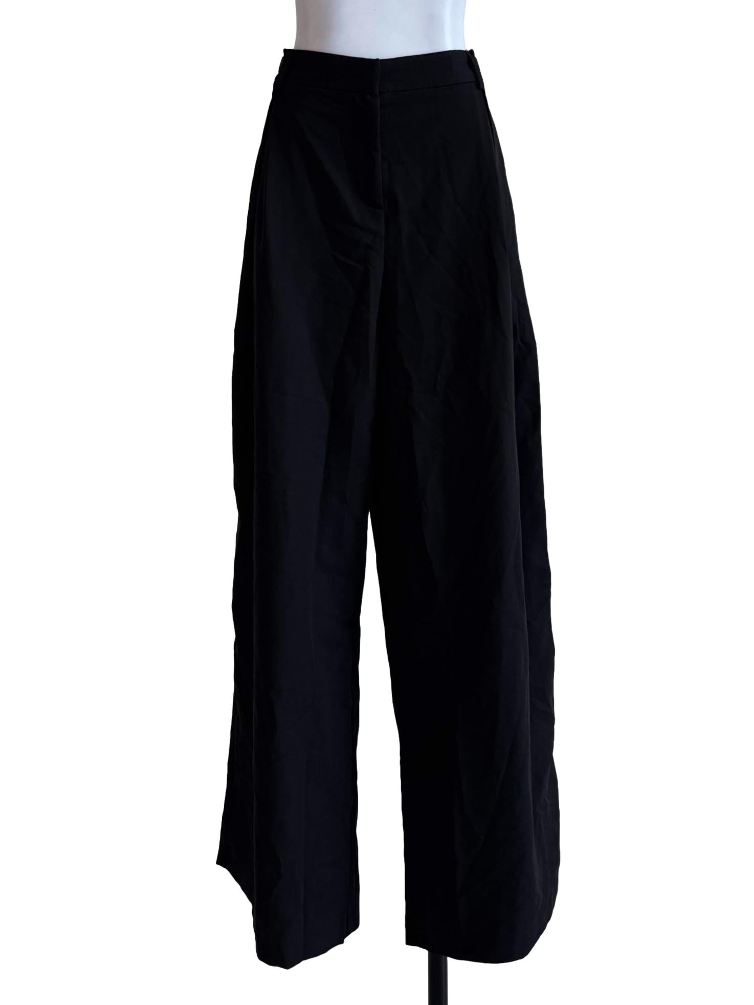 Midnight Black Wide Leg Pants