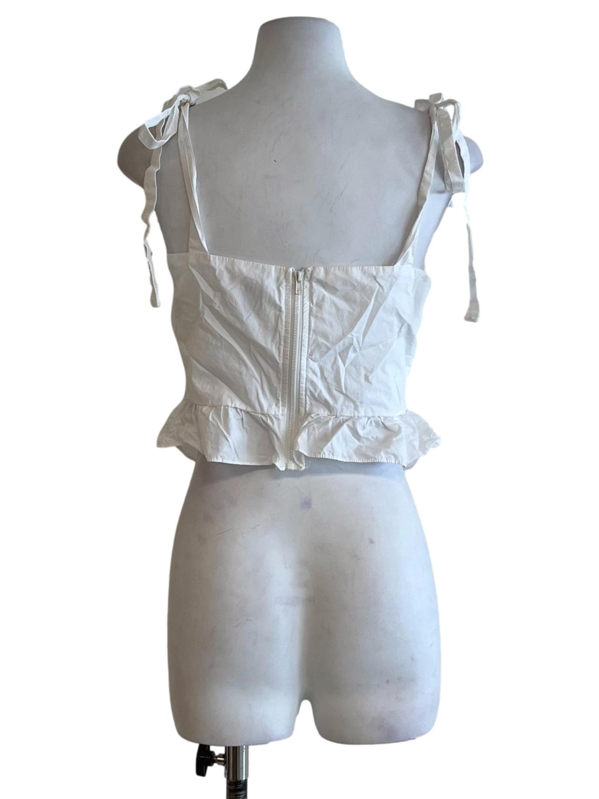 White Lace Sleeveless Top