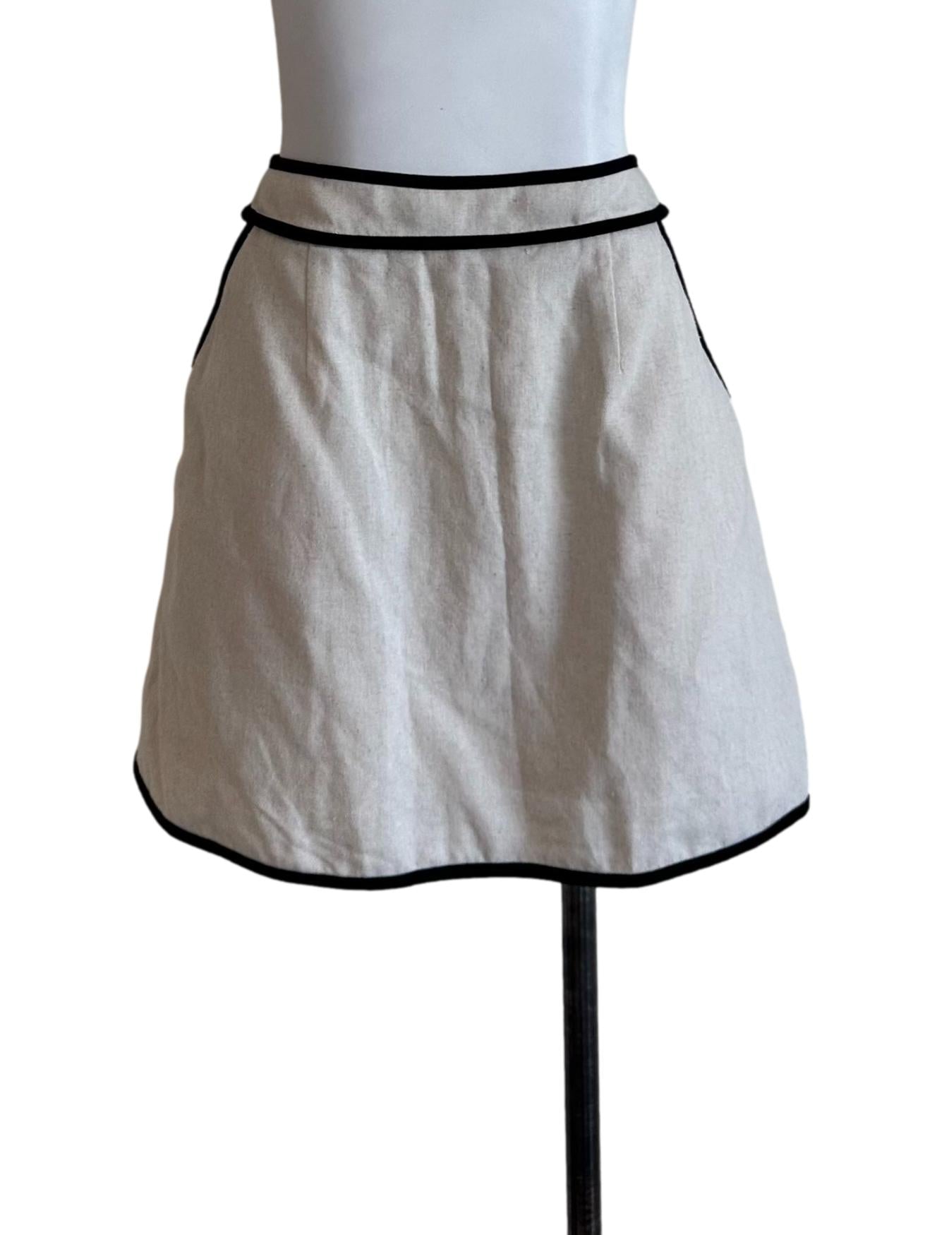 Light Beige Mini Skorts