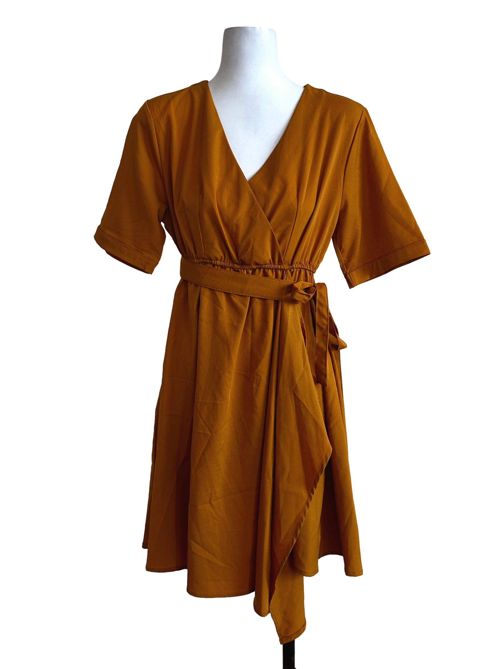 Gold Yellow Plain Dress