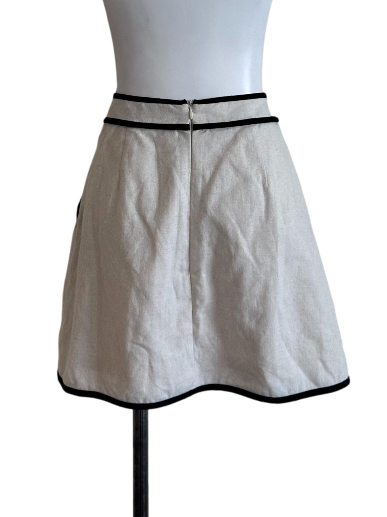 Light Beige Mini Skorts