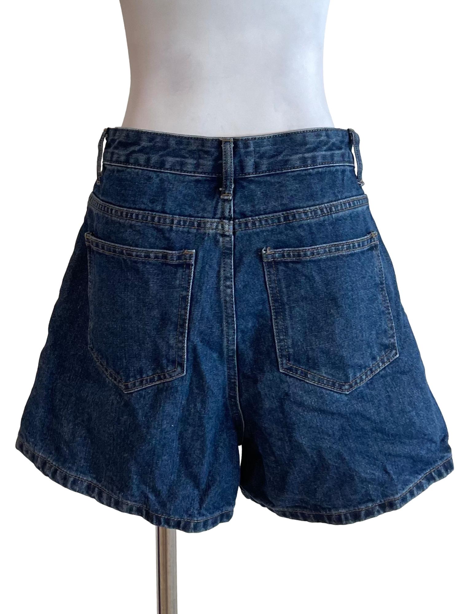 Denim A-Line Jean Shorts