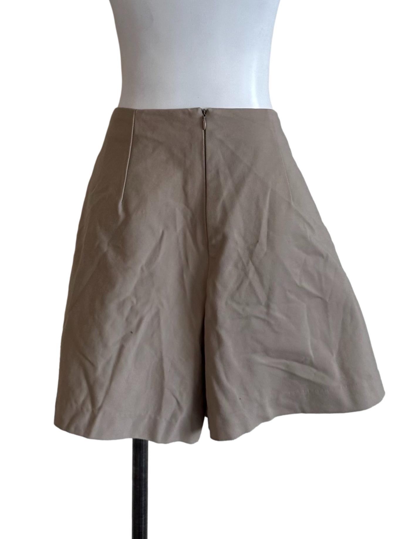 Latte Brown Button Skorts
