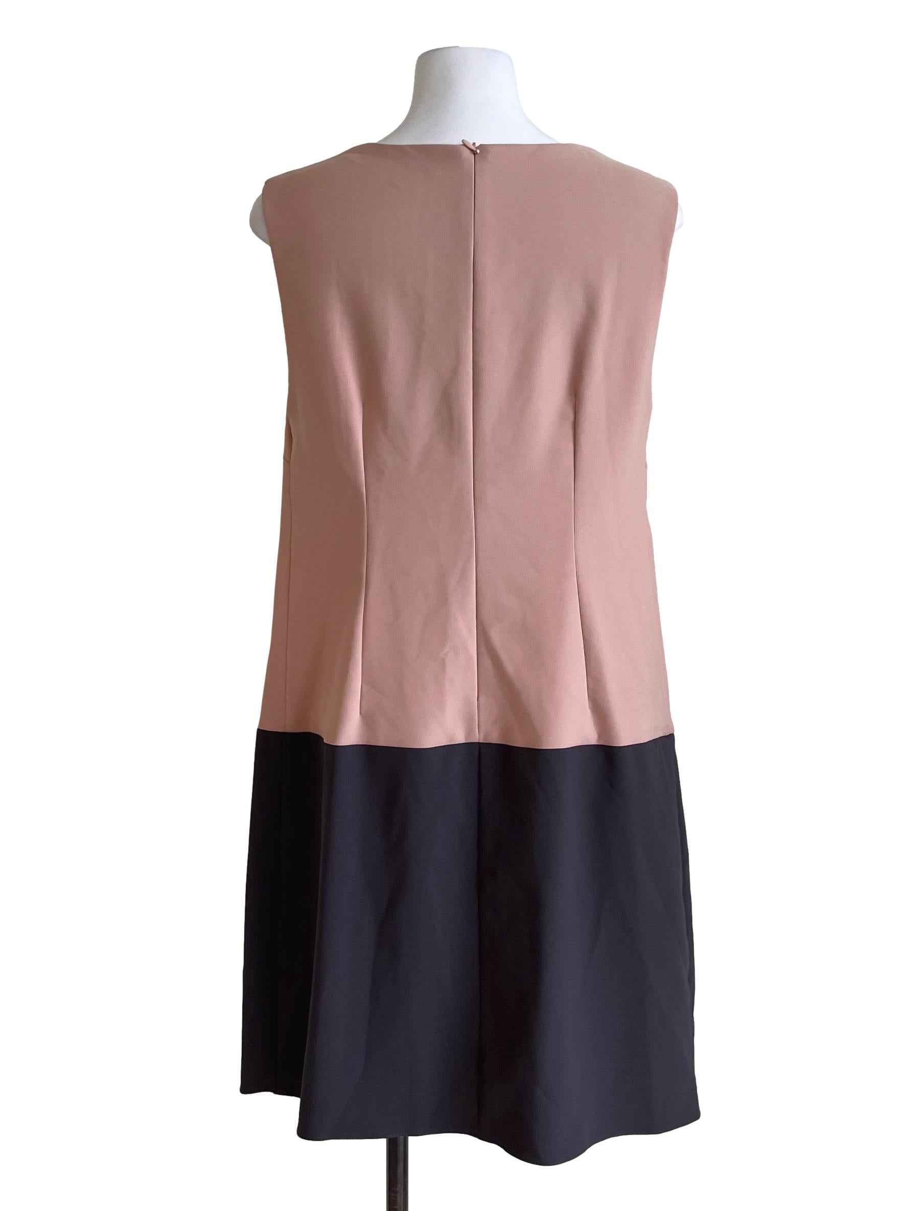 Blush Pink Colorblock Shift Dress