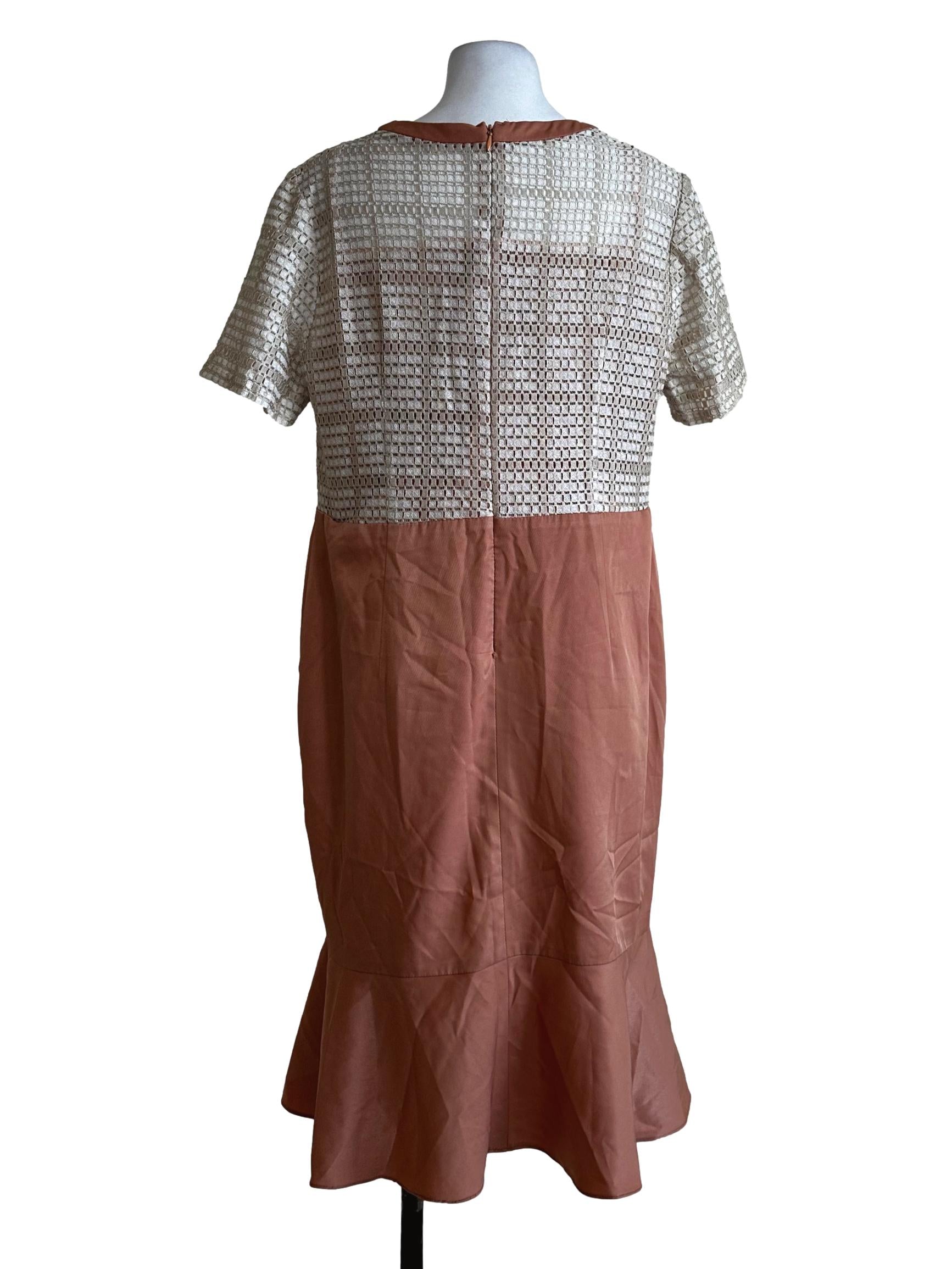 Marmalade Orange Embroidered Dress
