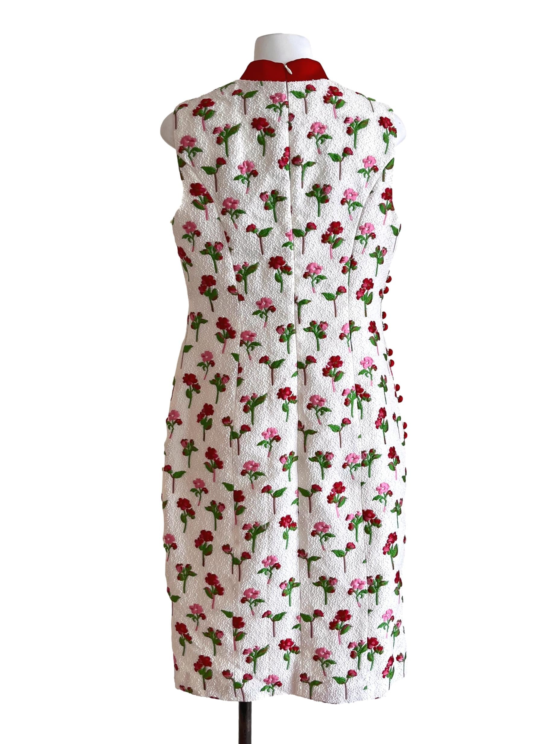 Ivory White Cherry Blossom Cheongsam