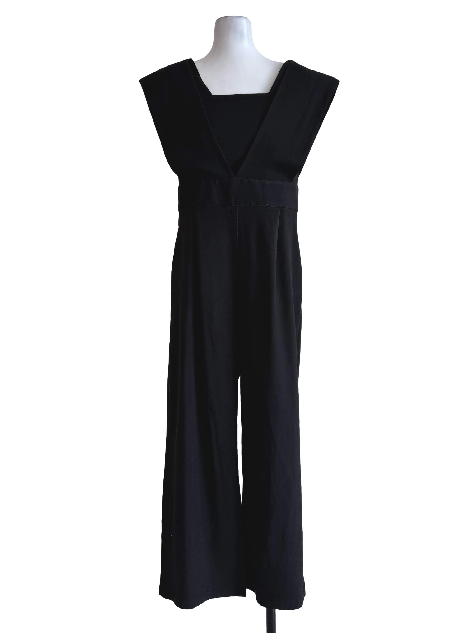 Ant Black Sleeveless Jumpsuit