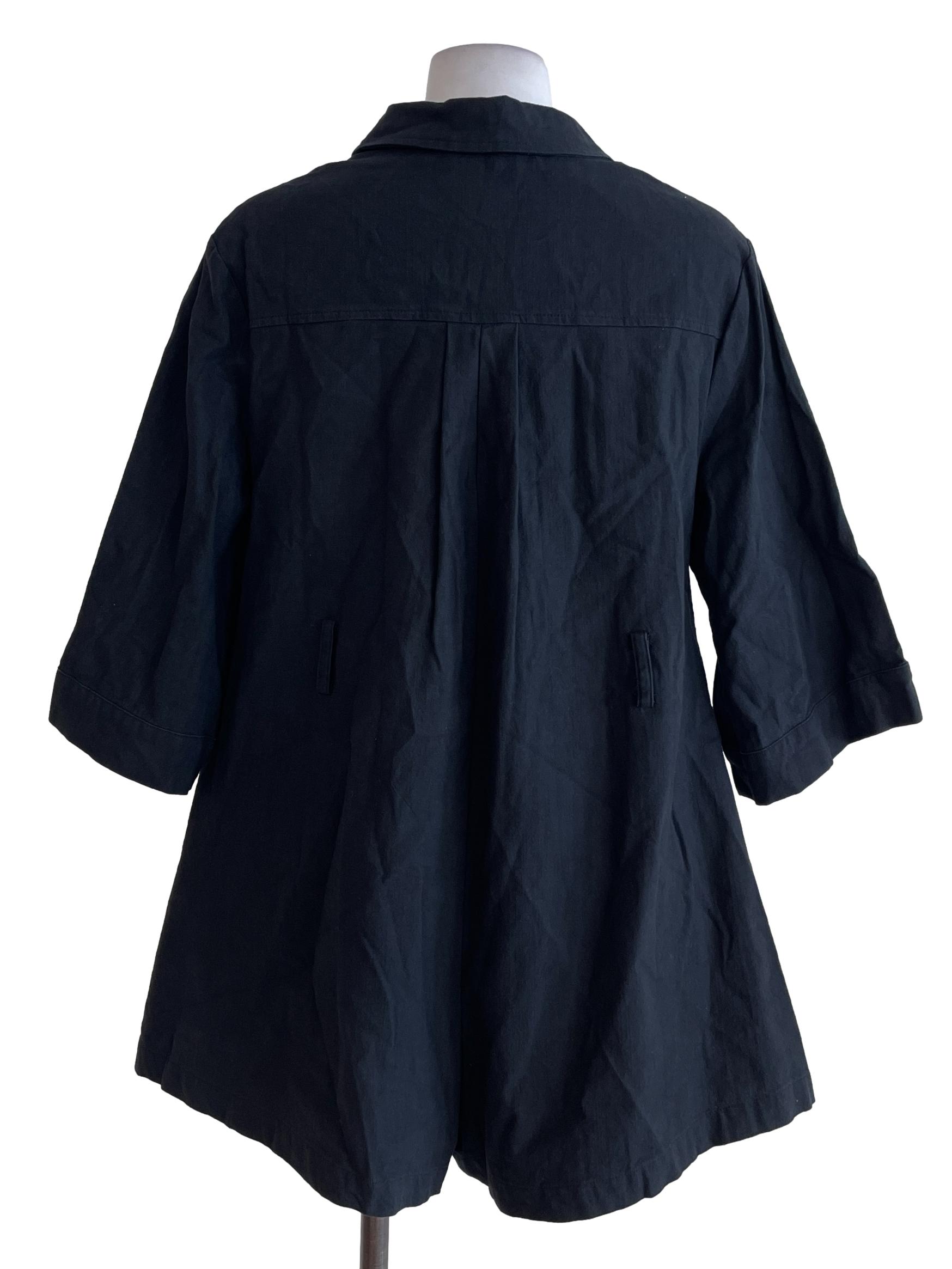 Black Plain Cape Romper