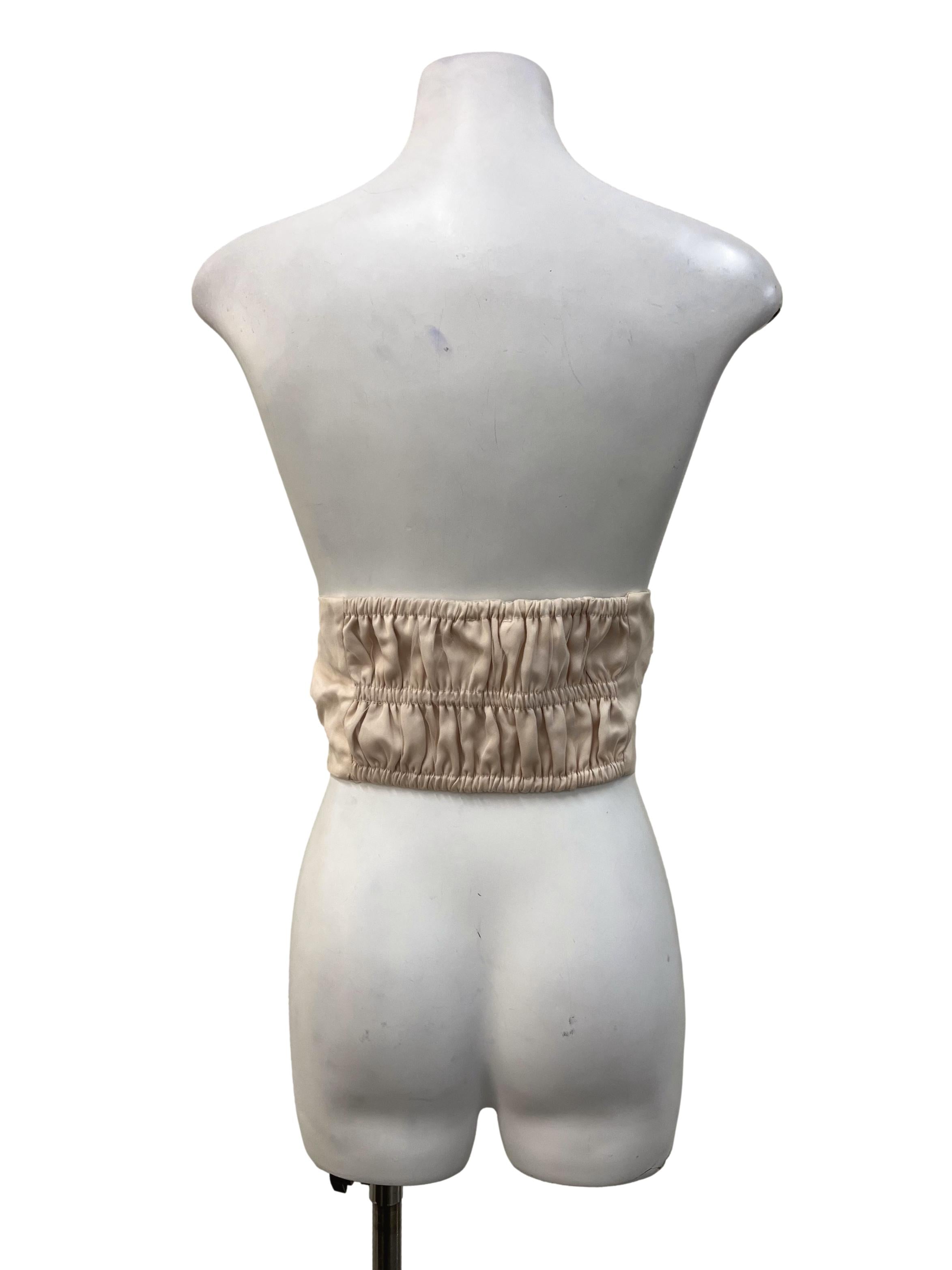 Champagne Mesh Tube Top