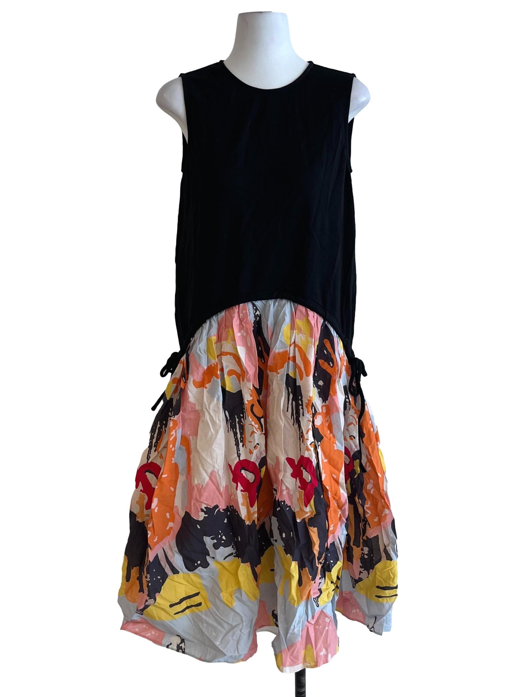 Black Jewel Neckline A-Line Dress