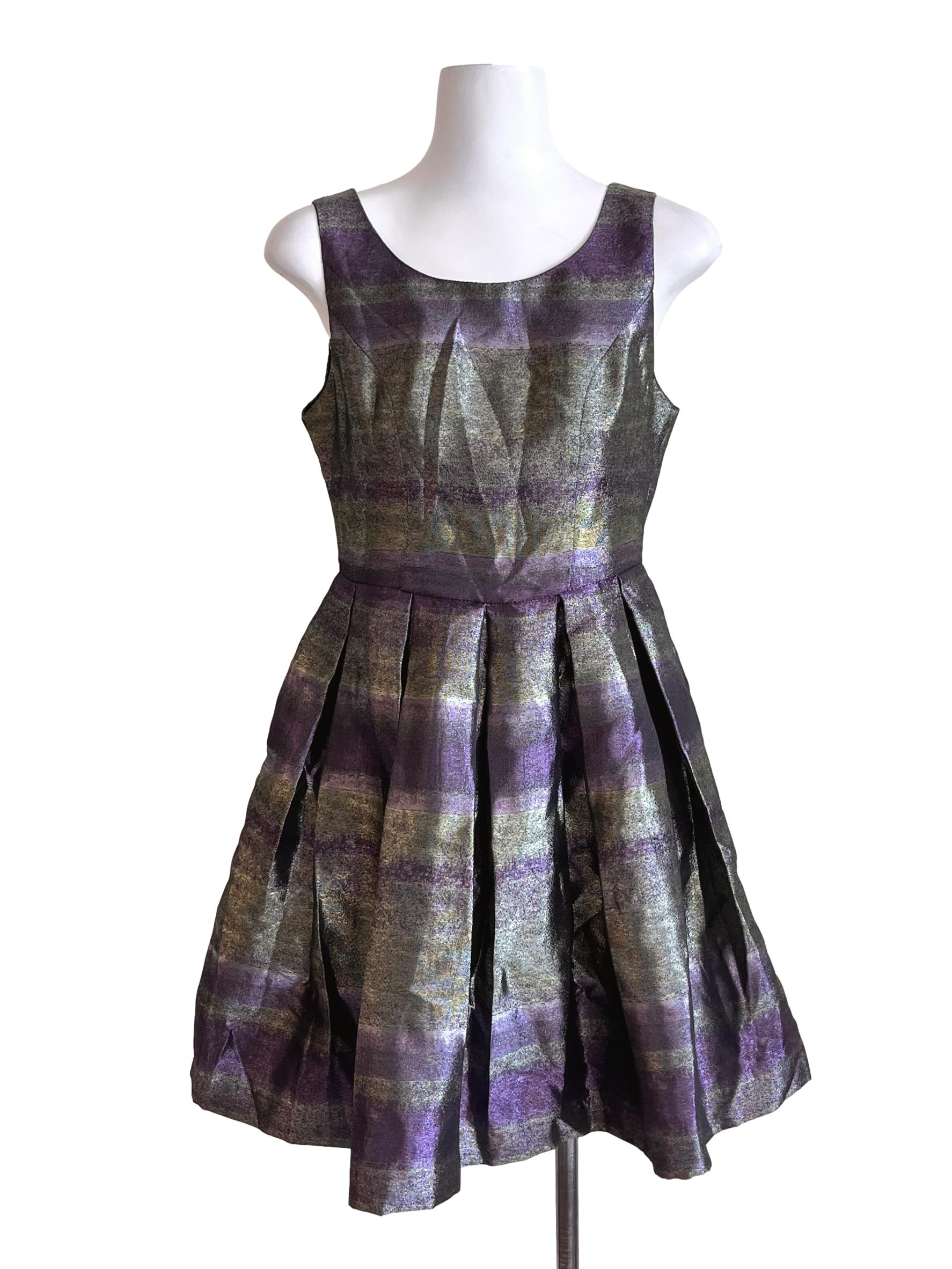 Mauve Purple Metallic Sundress LB